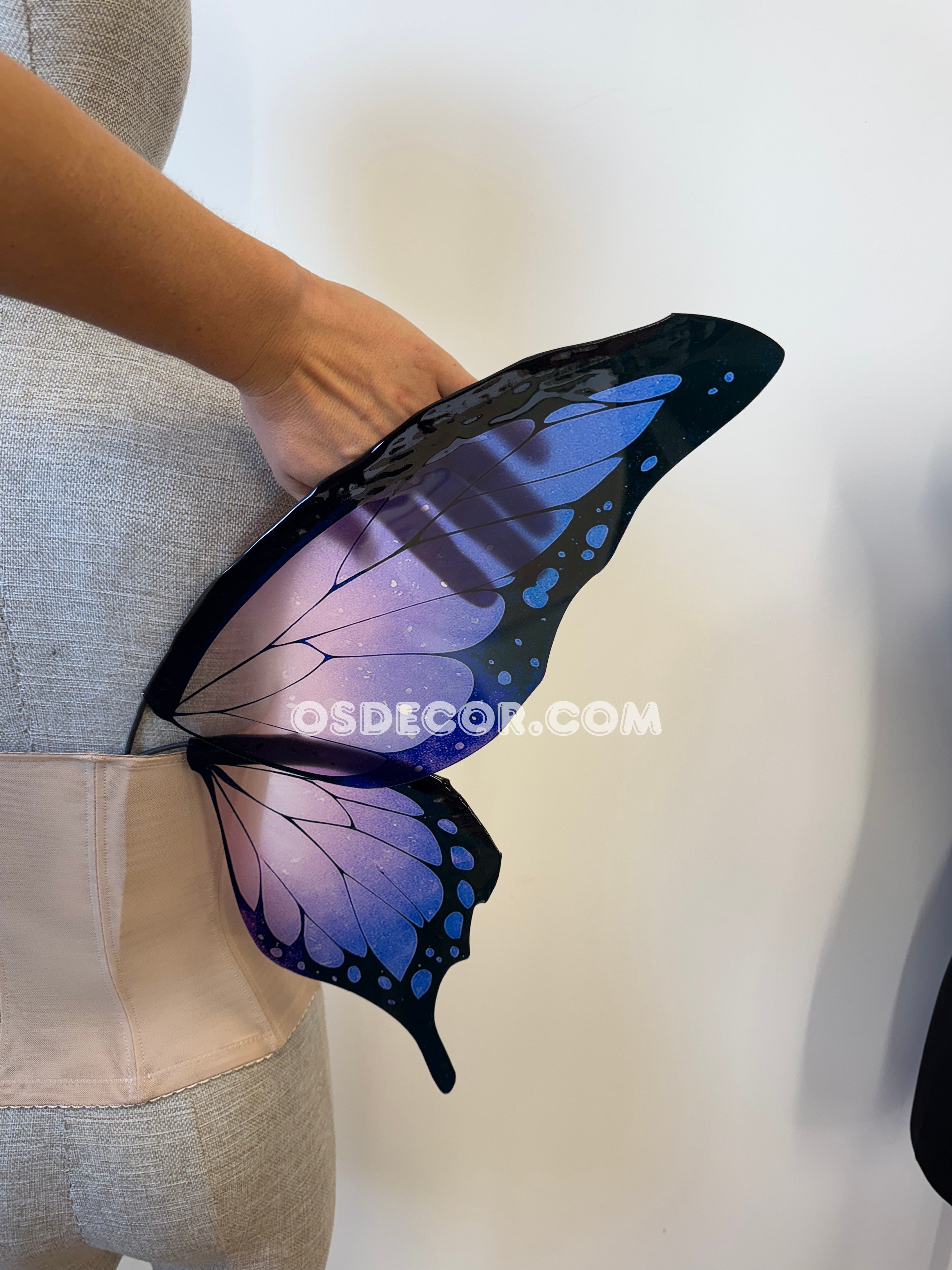 Purple Black Butterfly Fairy Wings