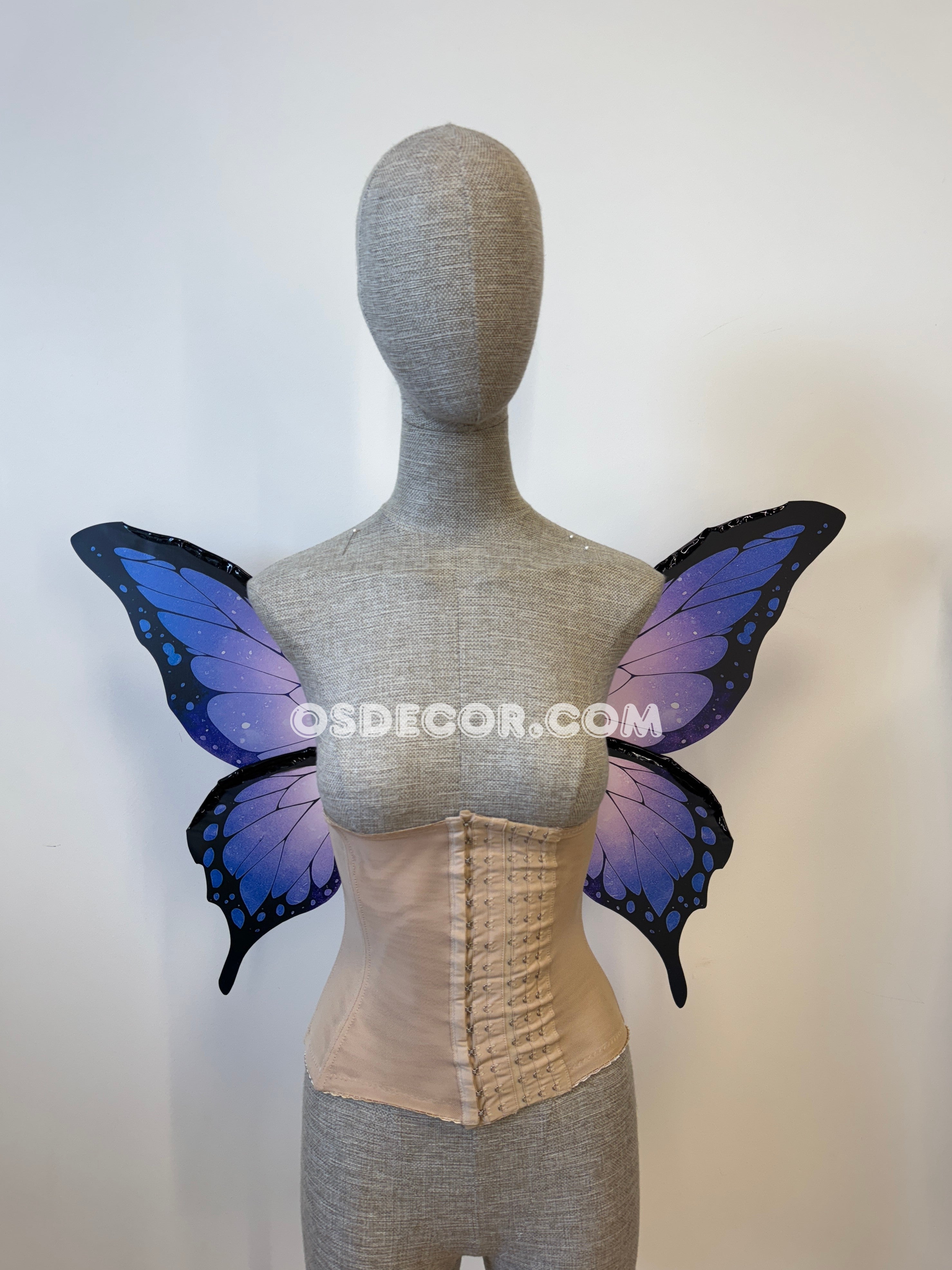 Purple Black Butterfly Fairy Wings