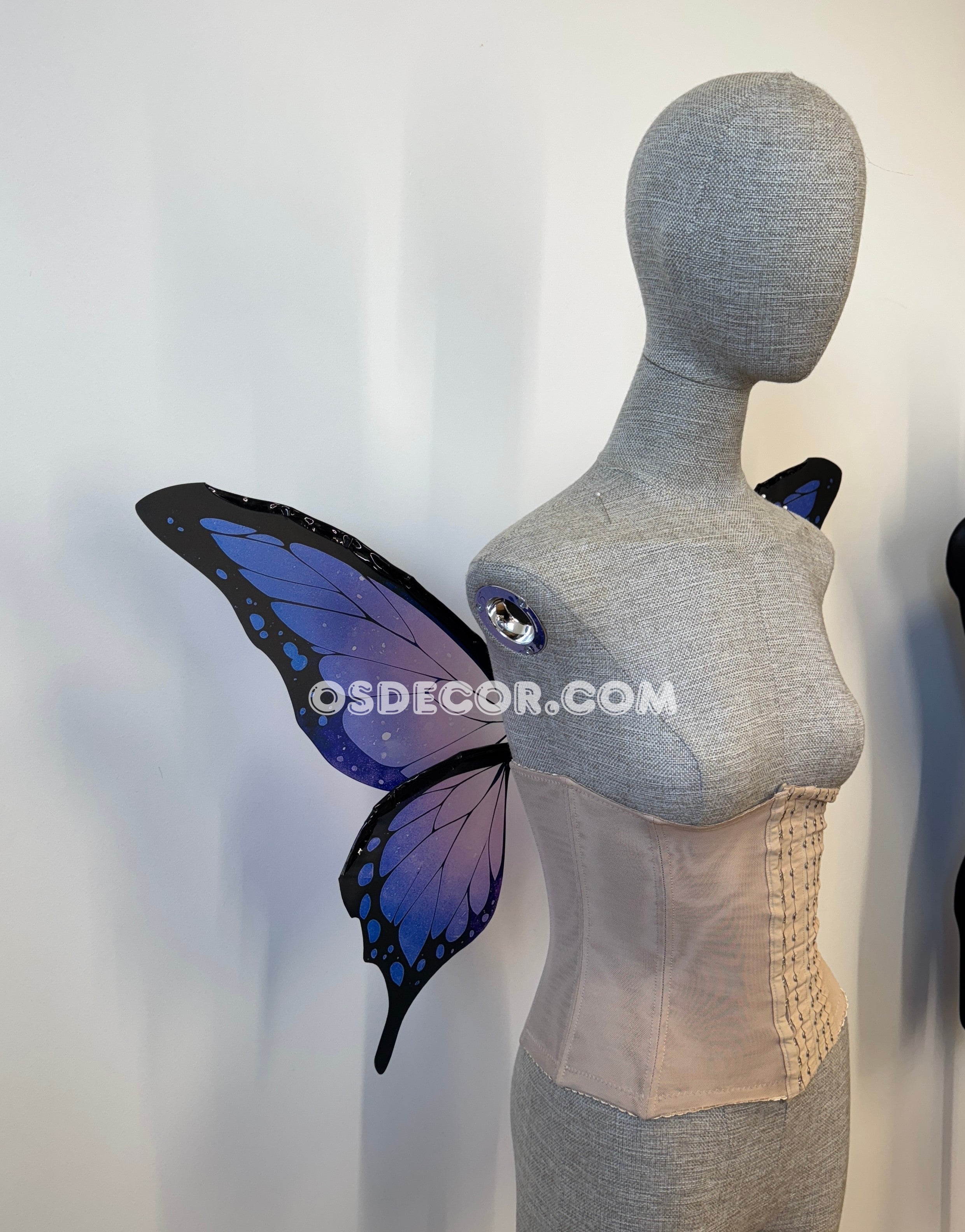 Purple Black Butterfly Fairy Wings