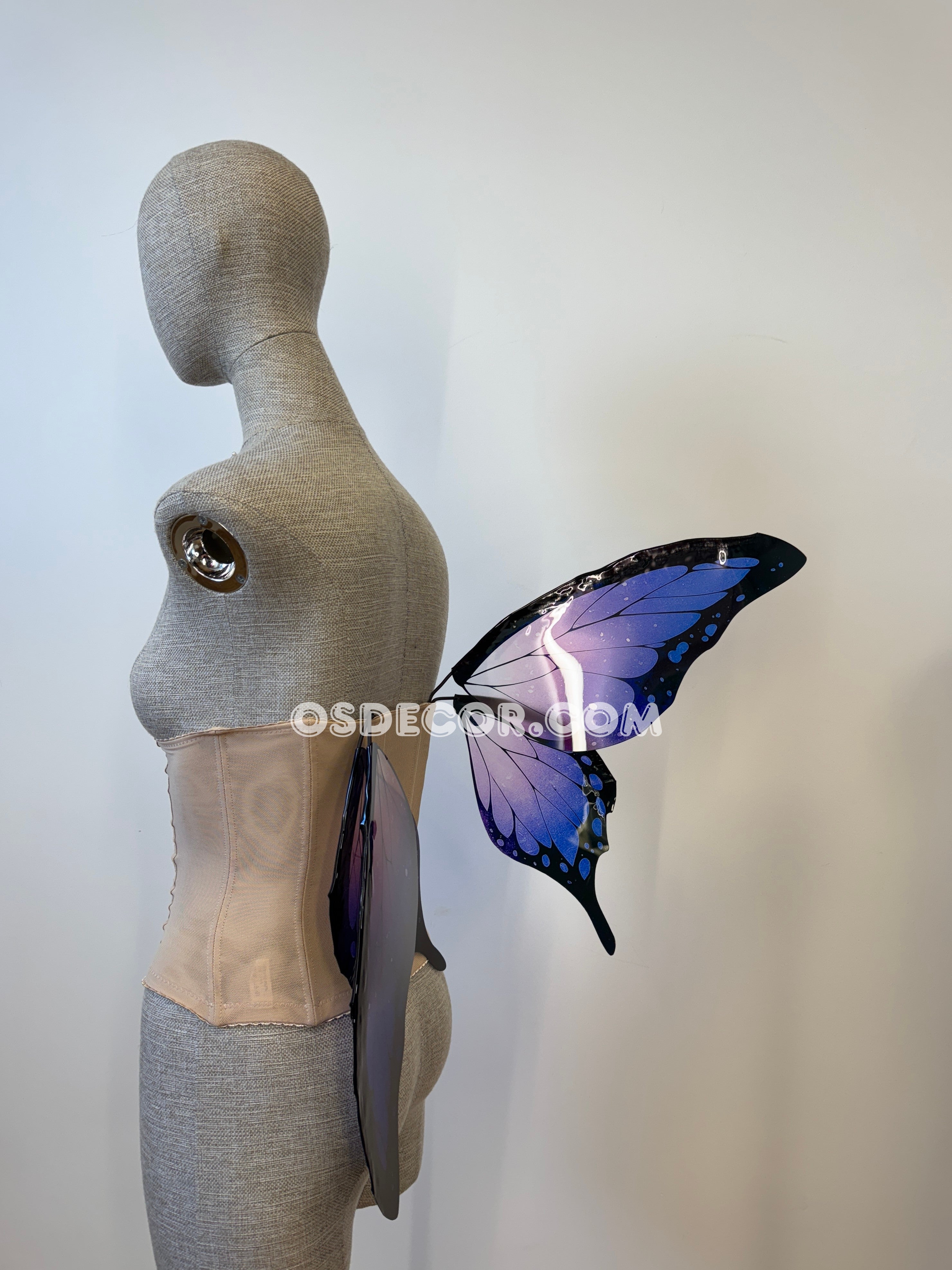Purple Black Butterfly Fairy Wings