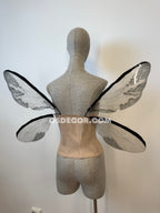 Grey Transparent Butterfly Fairy Wings