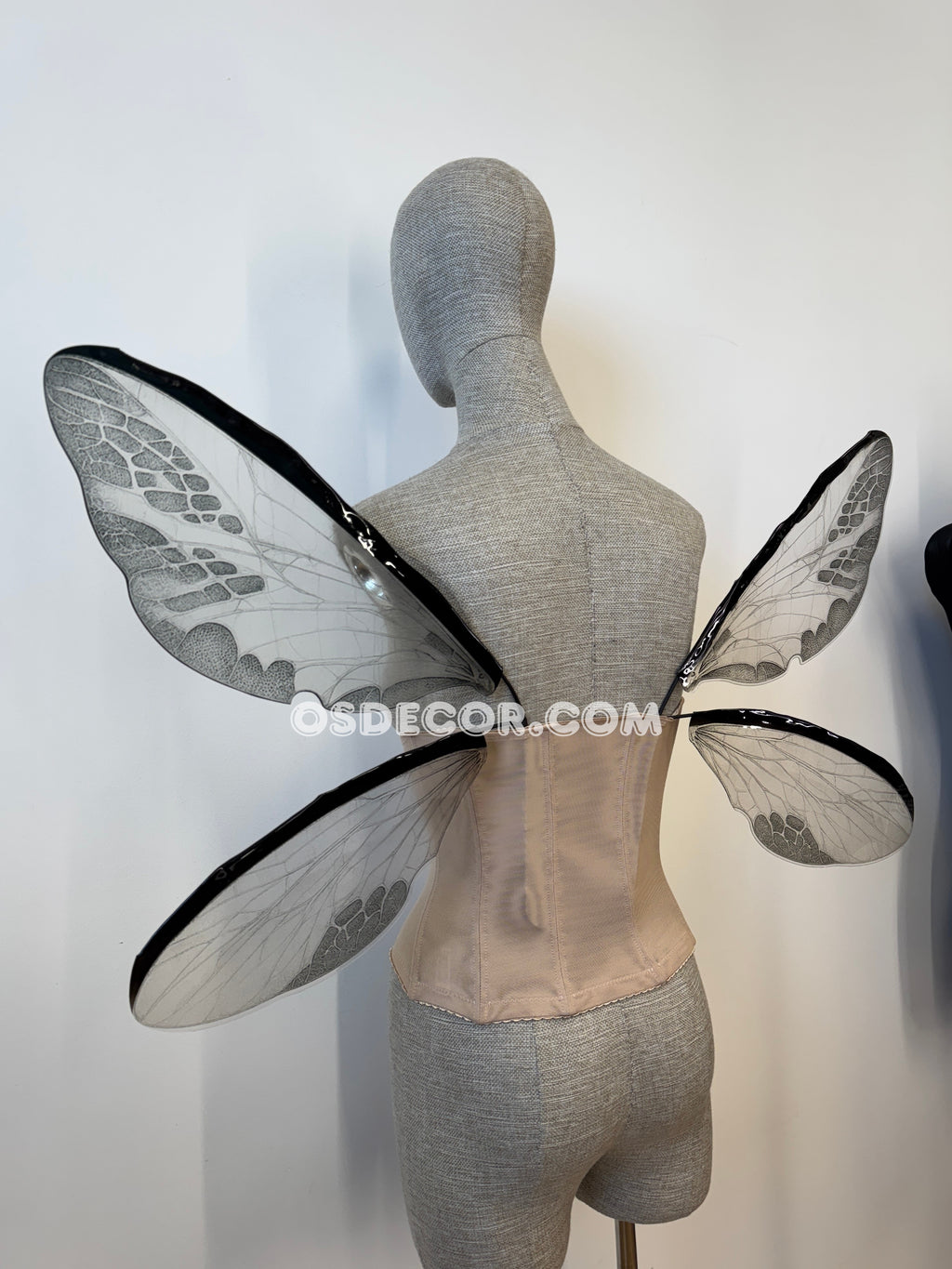 Grey Transparent Butterfly Fairy Wings