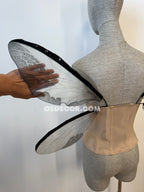Grey Transparent Butterfly Fairy Wings