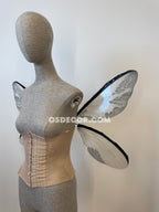 Grey Transparent Butterfly Fairy Wings