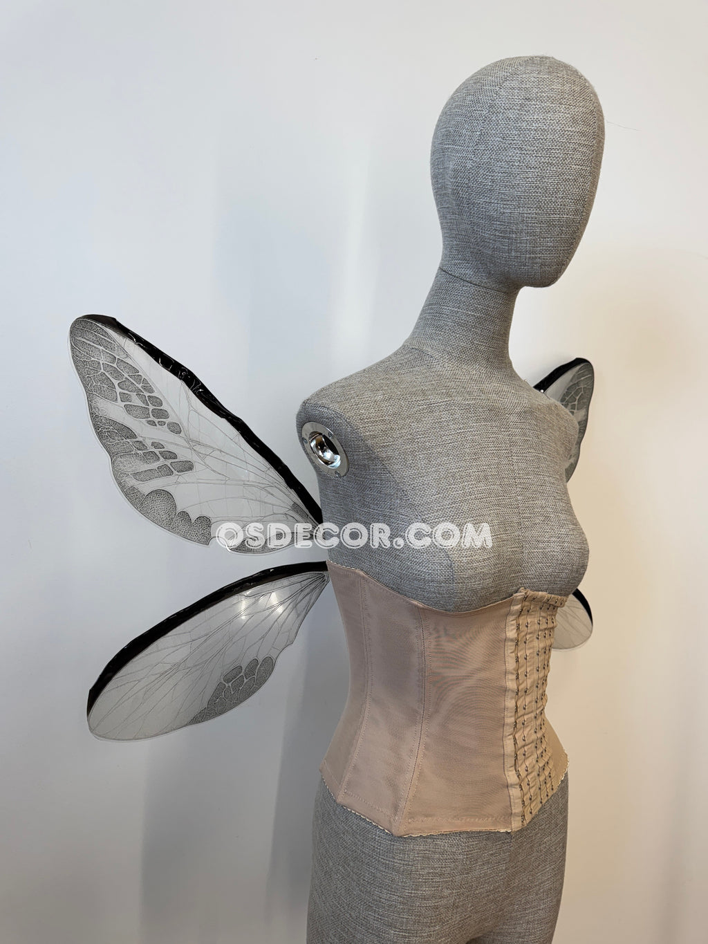 Grey Transparent Butterfly Fairy Wings
