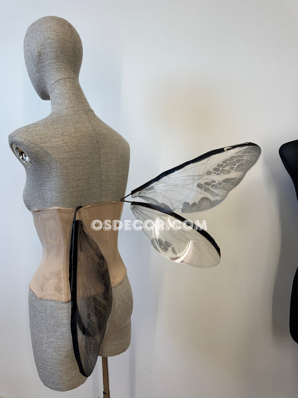 Grey Transparent Butterfly Fairy Wings