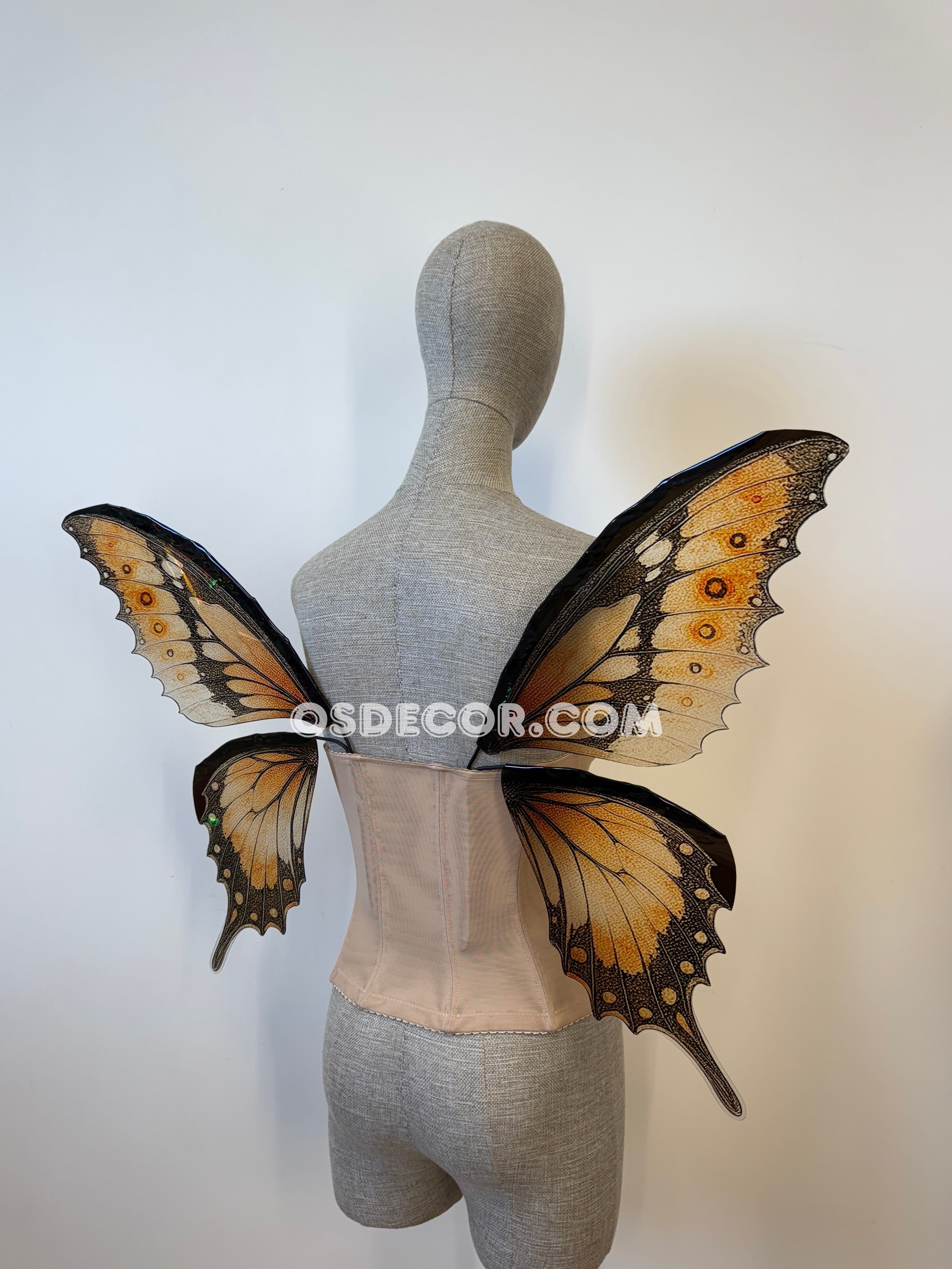 Orange Swallowtail Butterfly Fairy Wings
