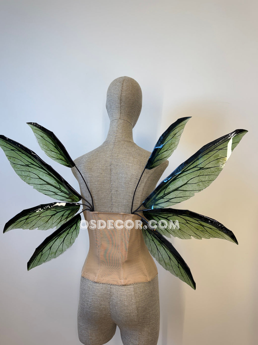 Green Leaves Fairy Wings