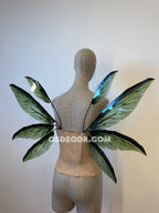 Green Leaves Fairy Wings