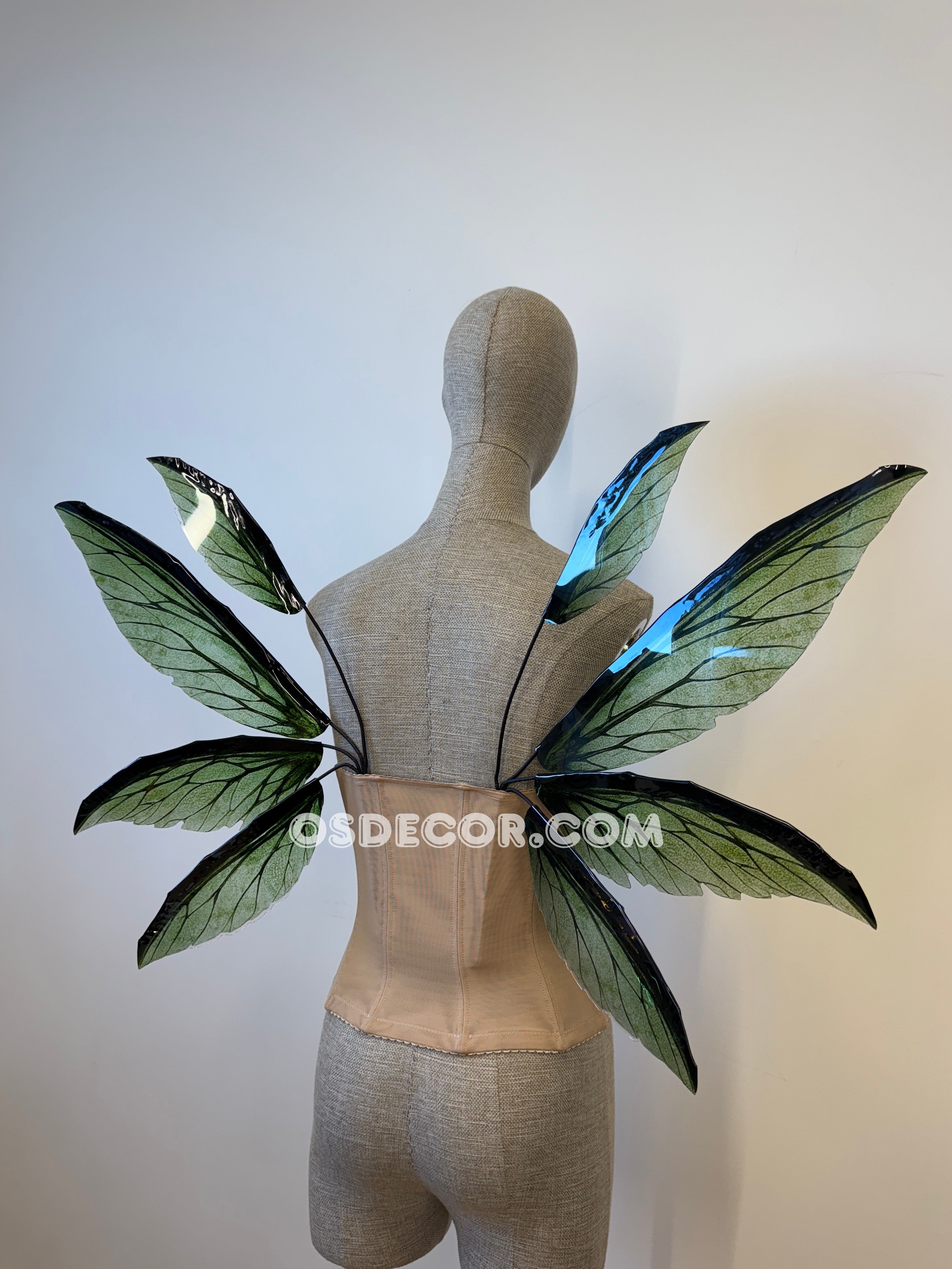 Green Leaves Fairy Wings
