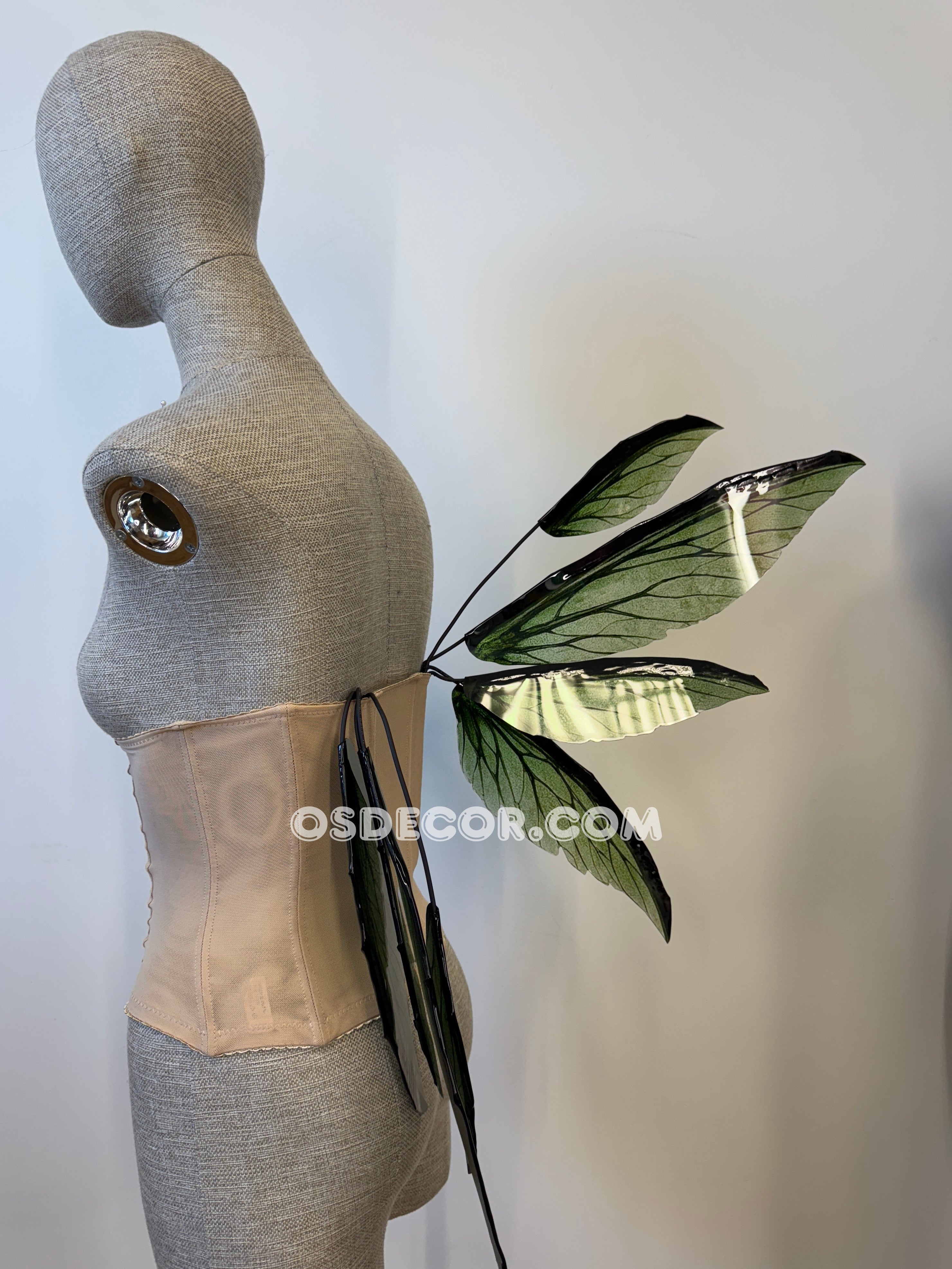 Green Leaves Fairy Wings