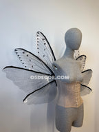 Transparent Grey Cicada Fairy Wings