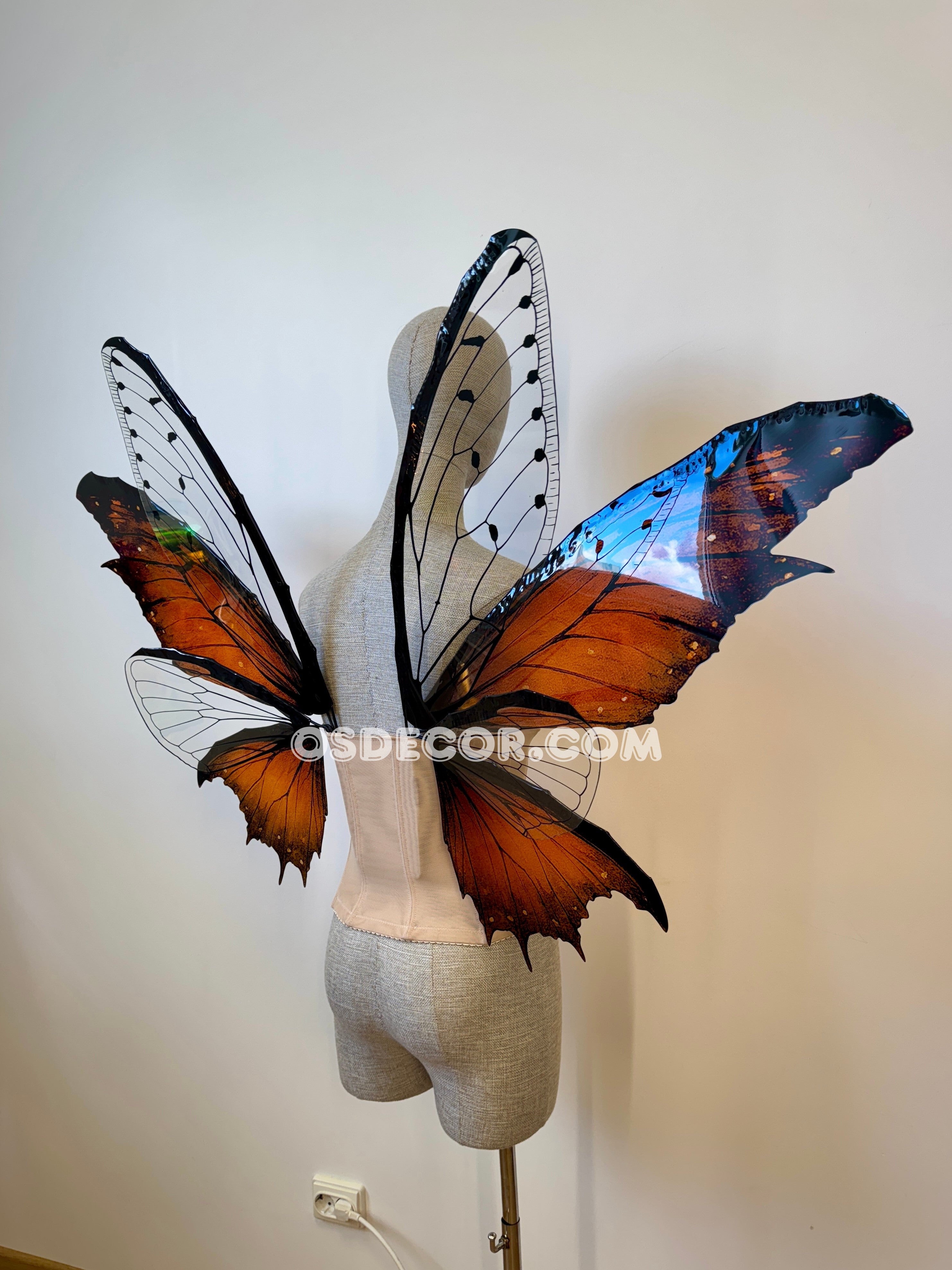 Red Butterfly Fairy Wings