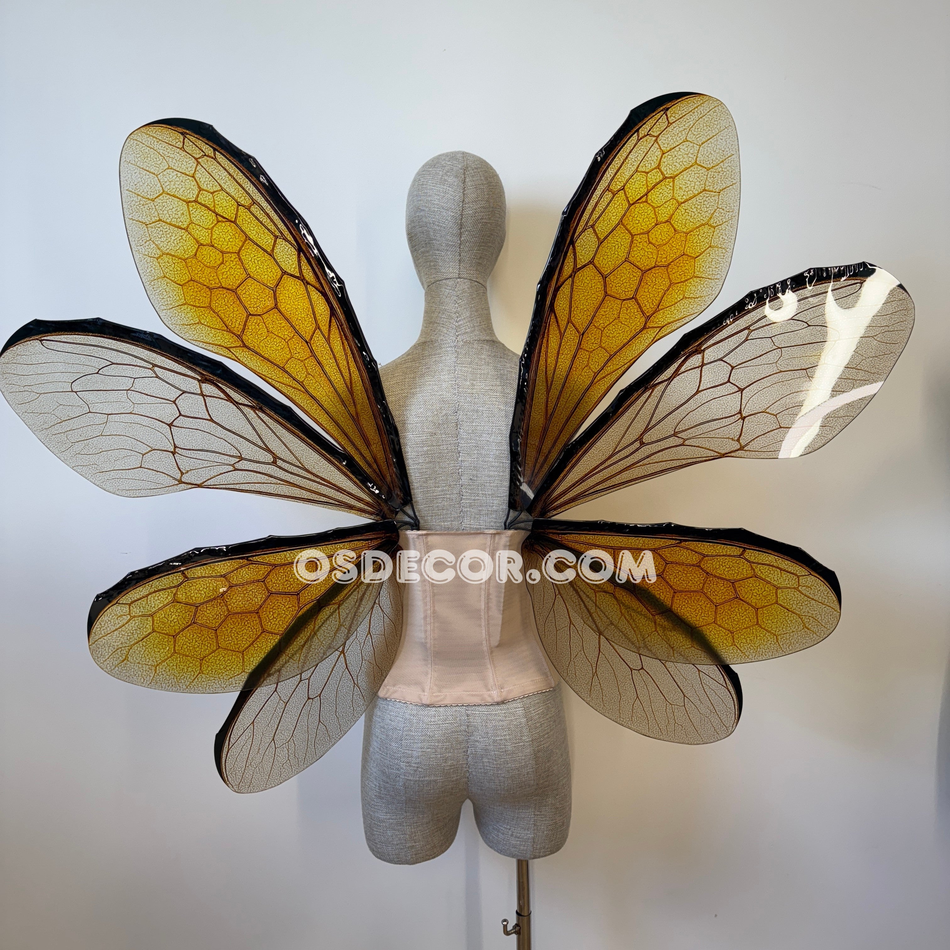 Yellow Bee Fairy Wings