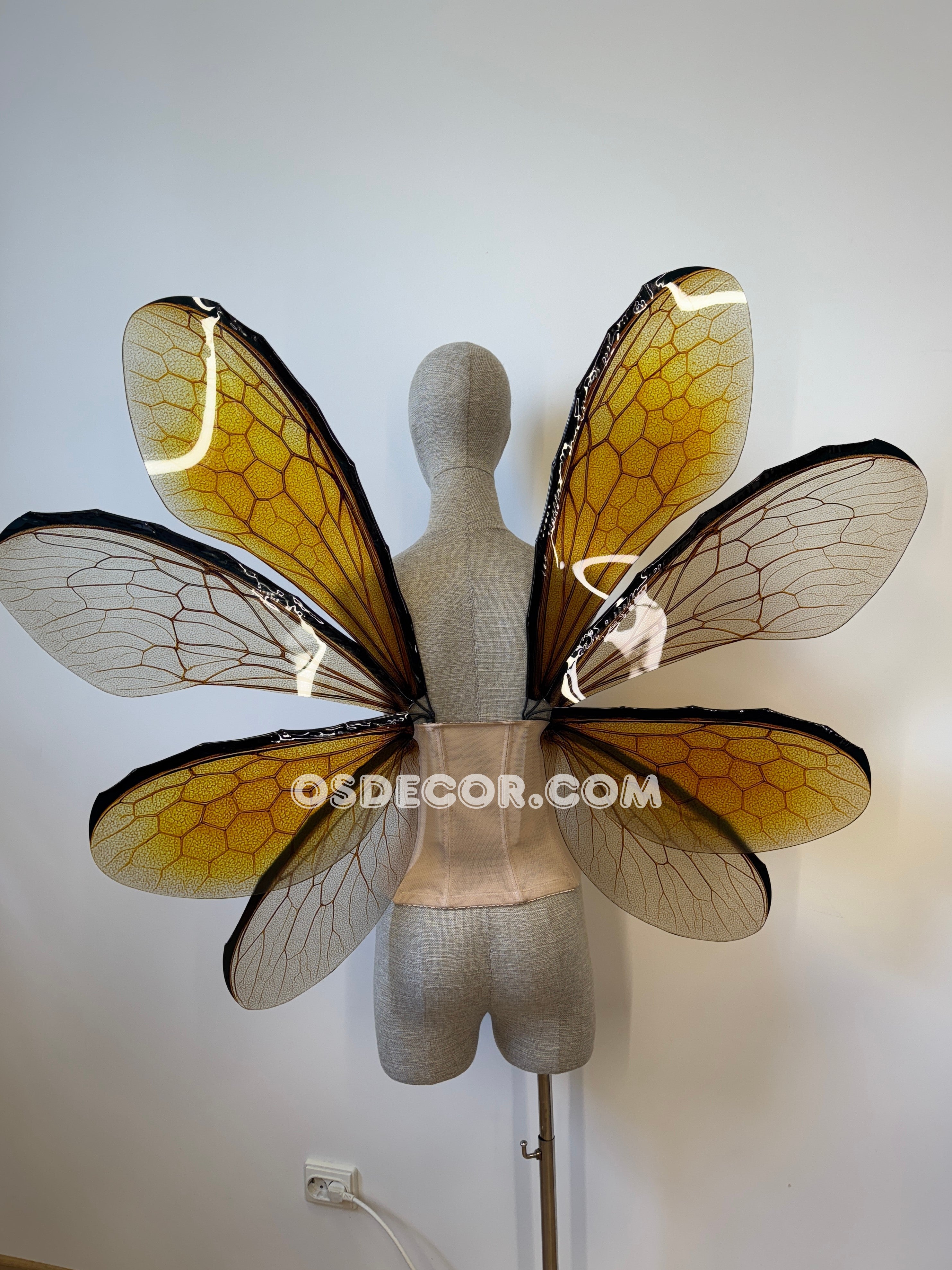 Yellow Bee Fairy Wings