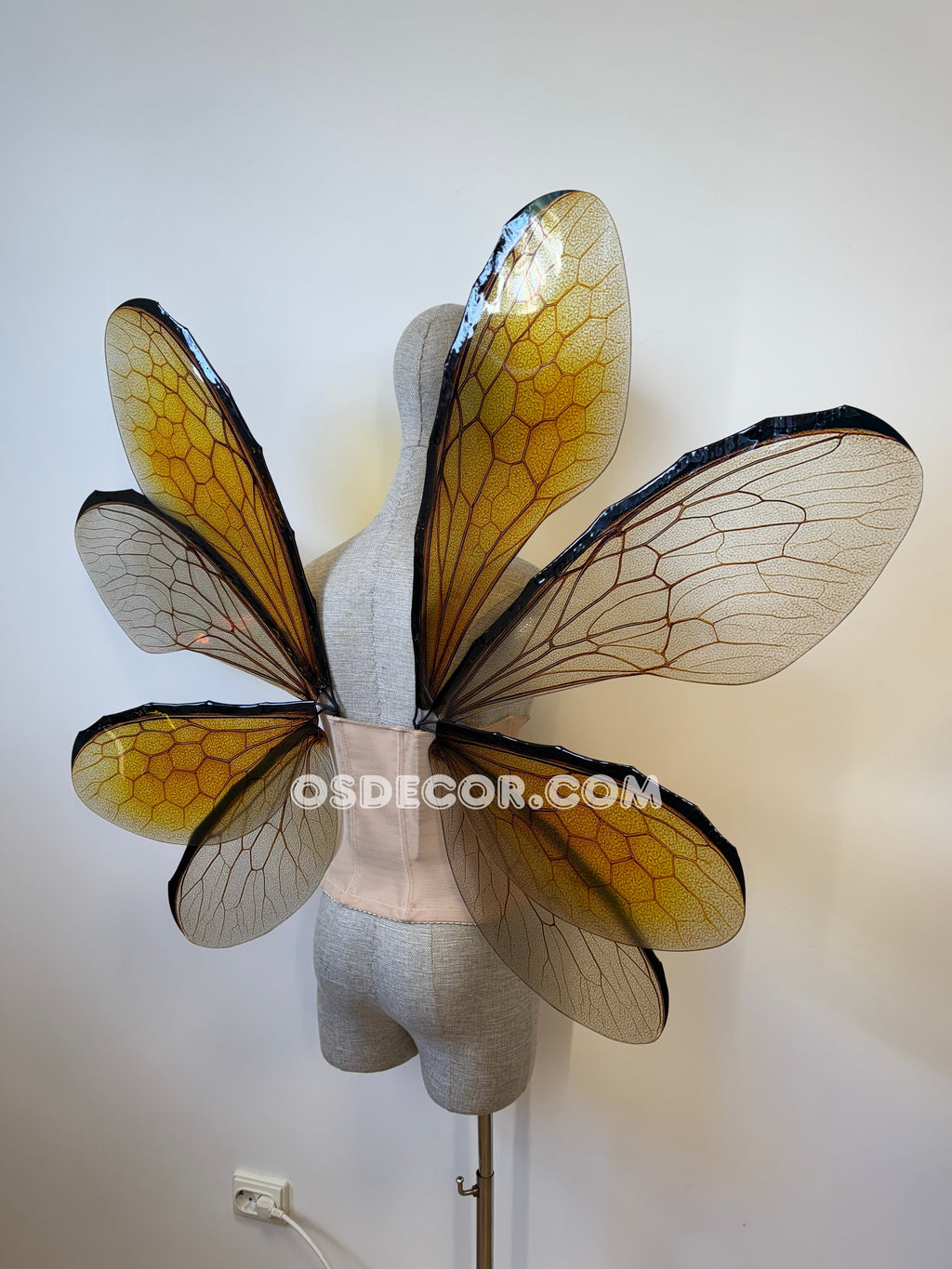 Yellow Bee Fairy Wings