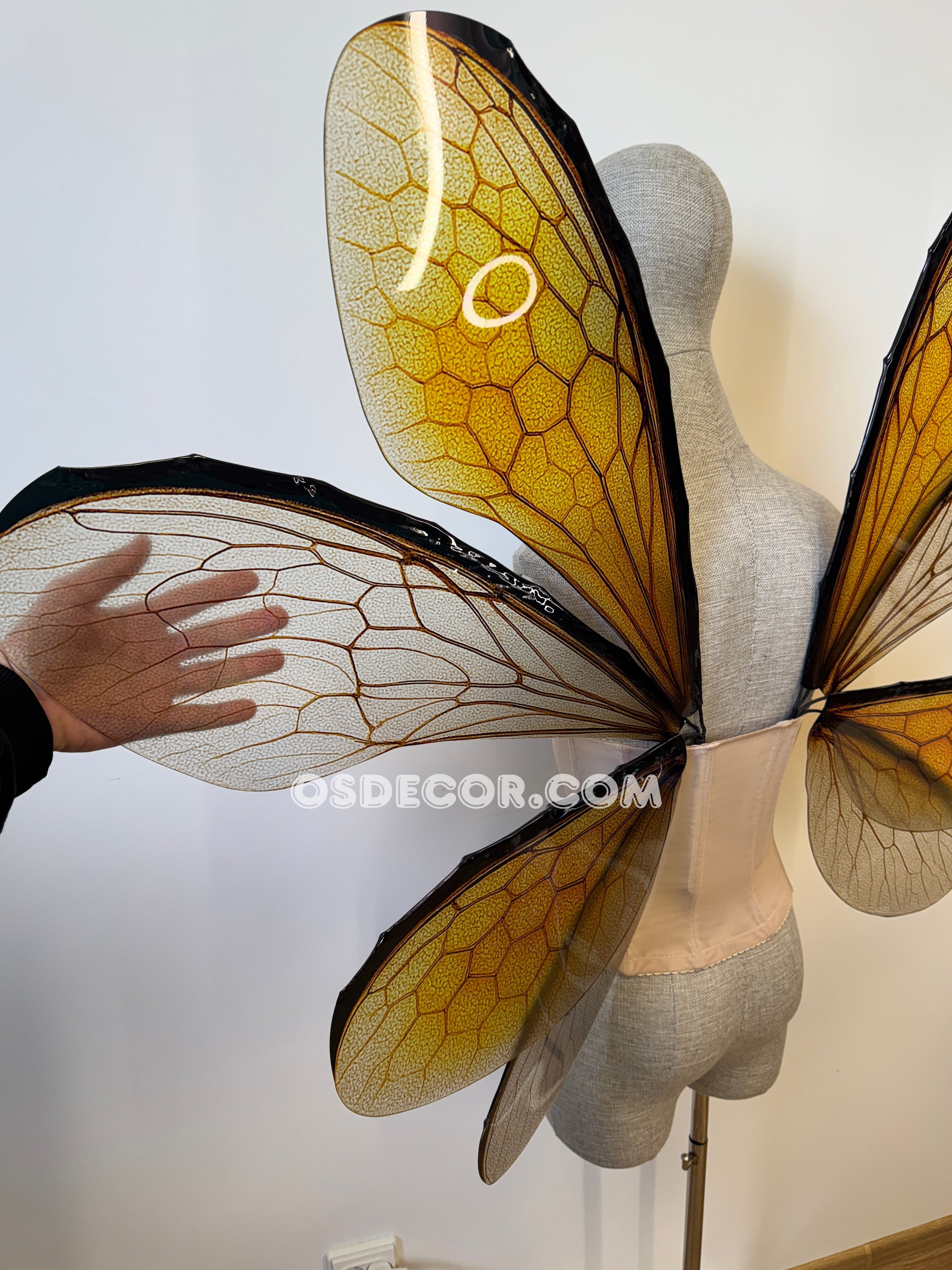 Yellow Bee Fairy Wings