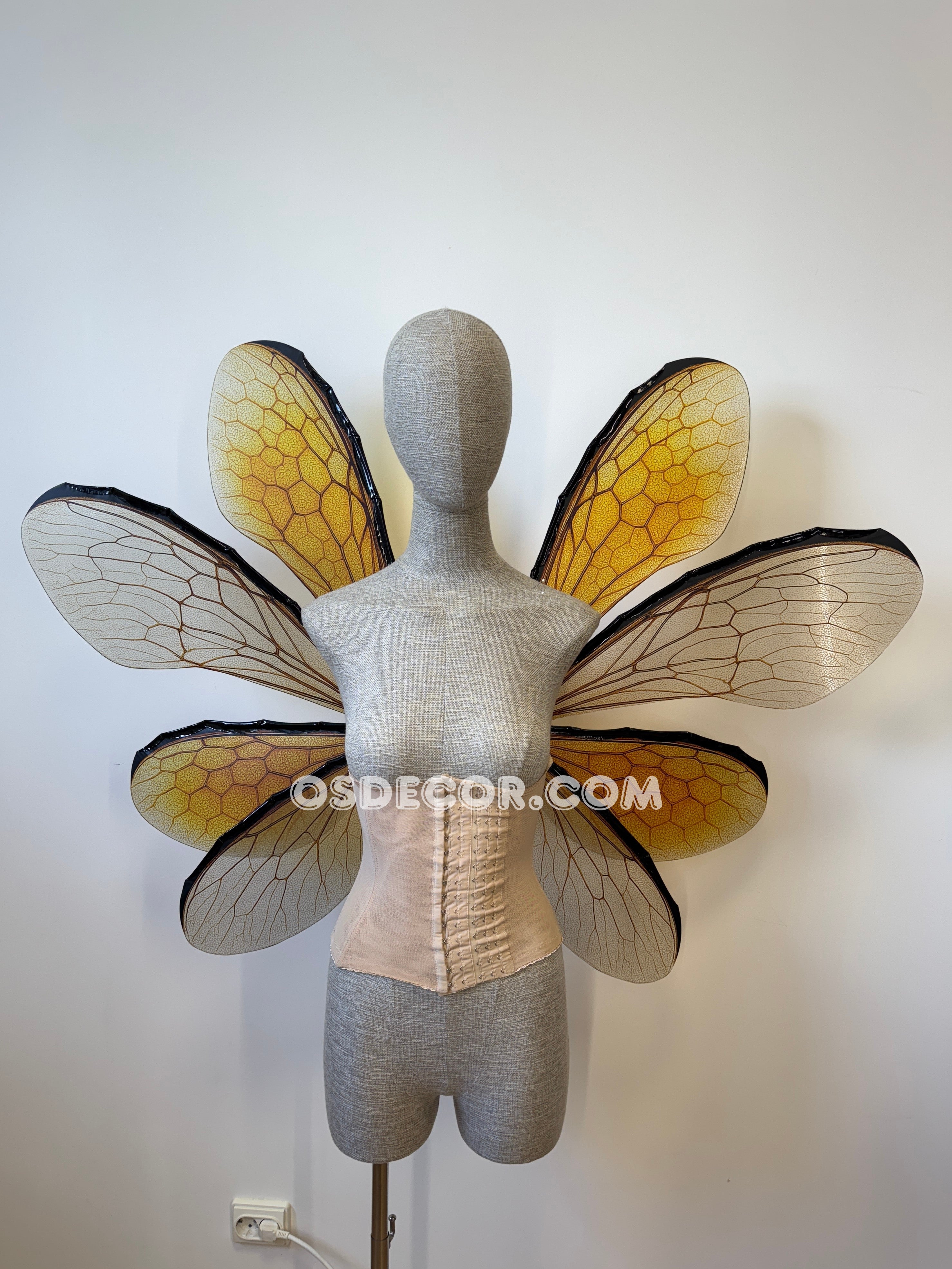 Yellow Bee Fairy Wings