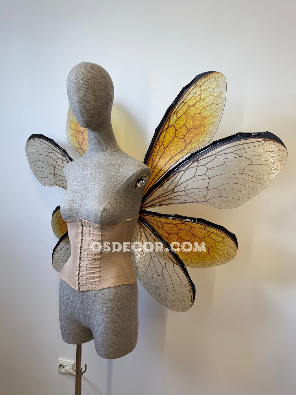 Yellow Bee Fairy Wings