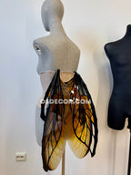 Yellow Honeycomb Bee Fairy Wings