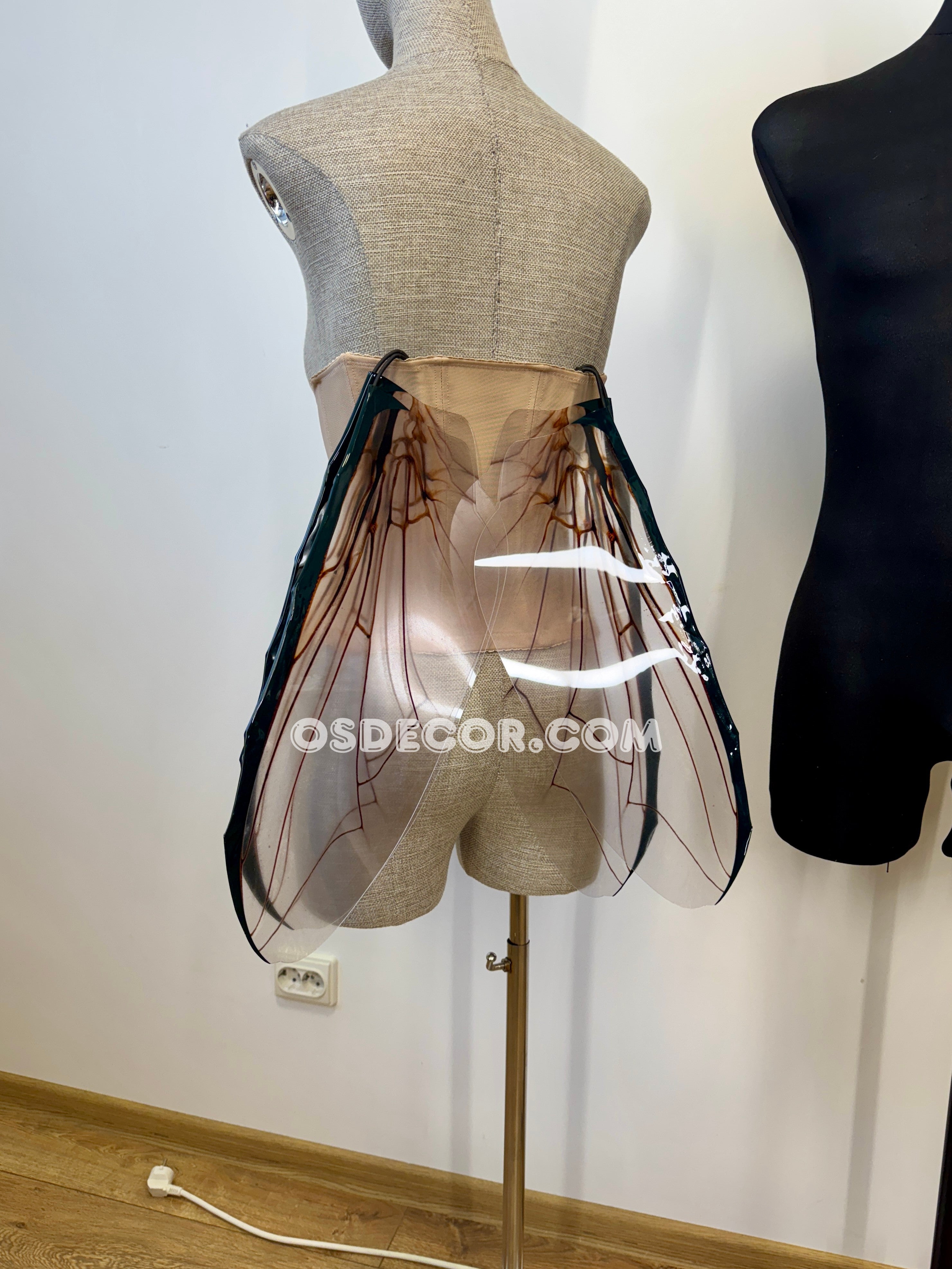 Grey Transparent Wings of a Fly