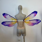 Purple Yellow Dragonfly Fairy Wings