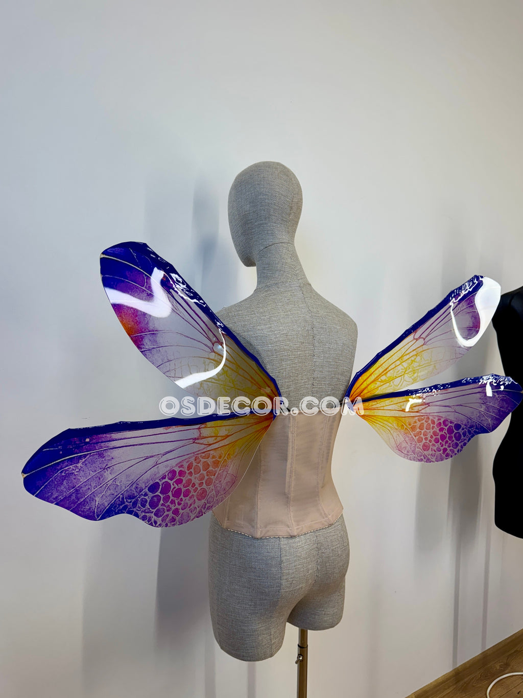Purple Yellow Dragonfly Fairy Wings