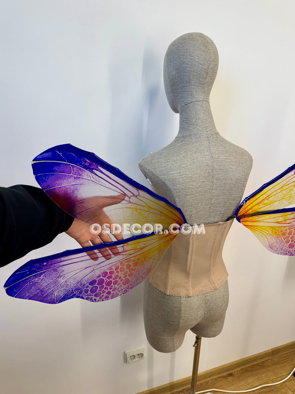 Purple Yellow Dragonfly Fairy Wings