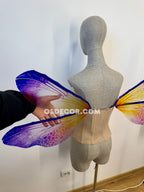 Purple Yellow Dragonfly Fairy Wings