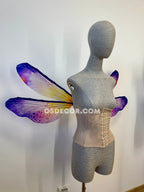Purple Yellow Dragonfly Fairy Wings