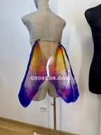 Purple Yellow Dragonfly Fairy Wings