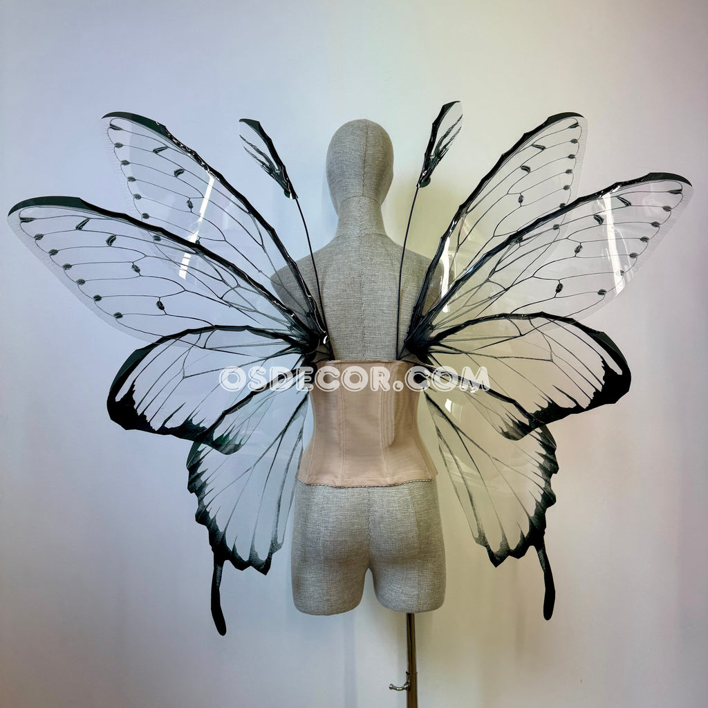 Transparent Black Fairy Wings