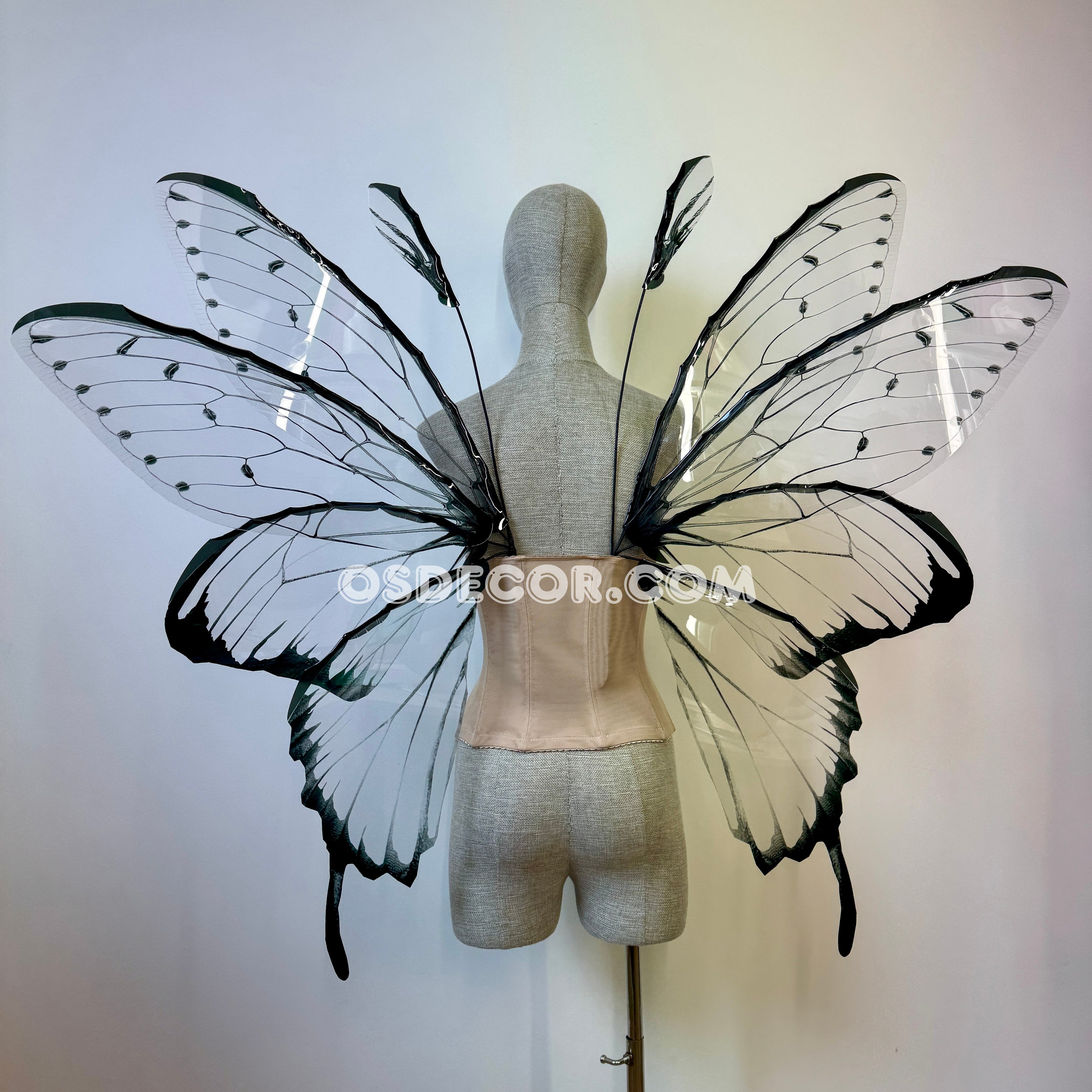 Transparent Black Fairy Wings