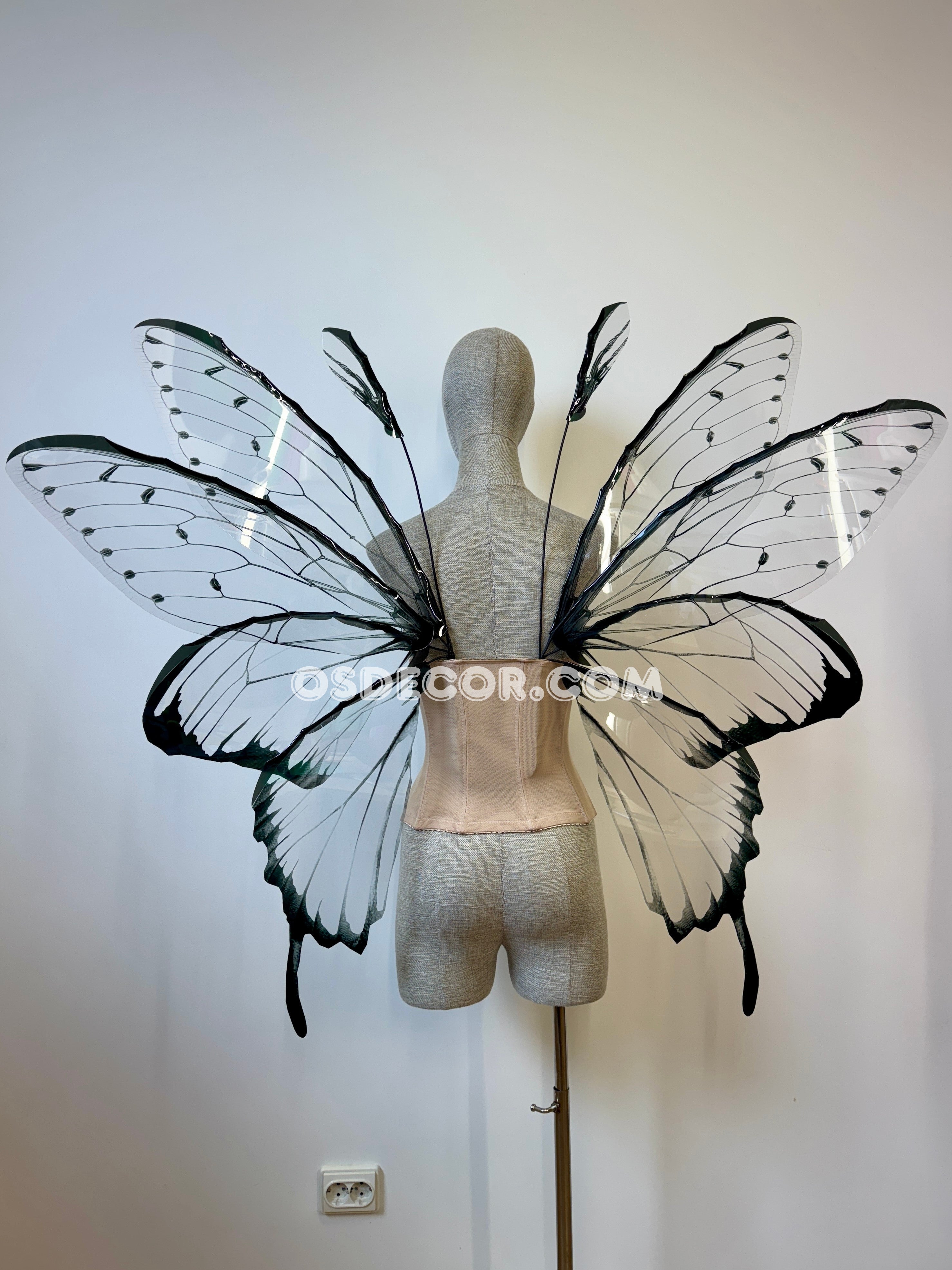 Transparent Black Fairy Wings
