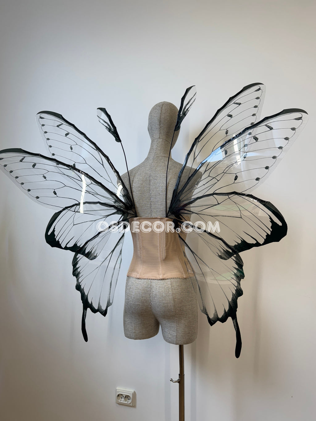Transparent Black Fairy Wings