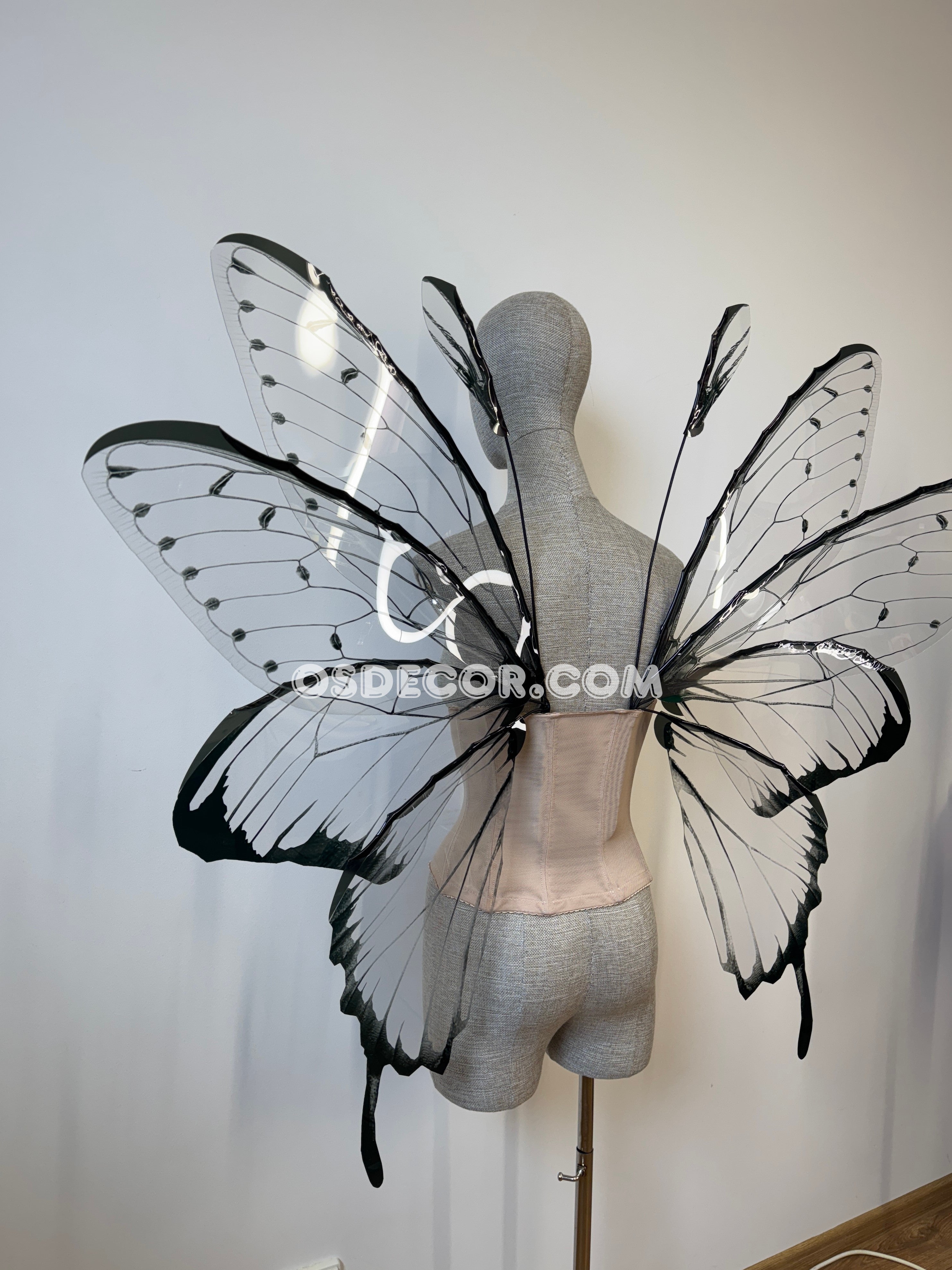 Transparent Black Fairy Wings