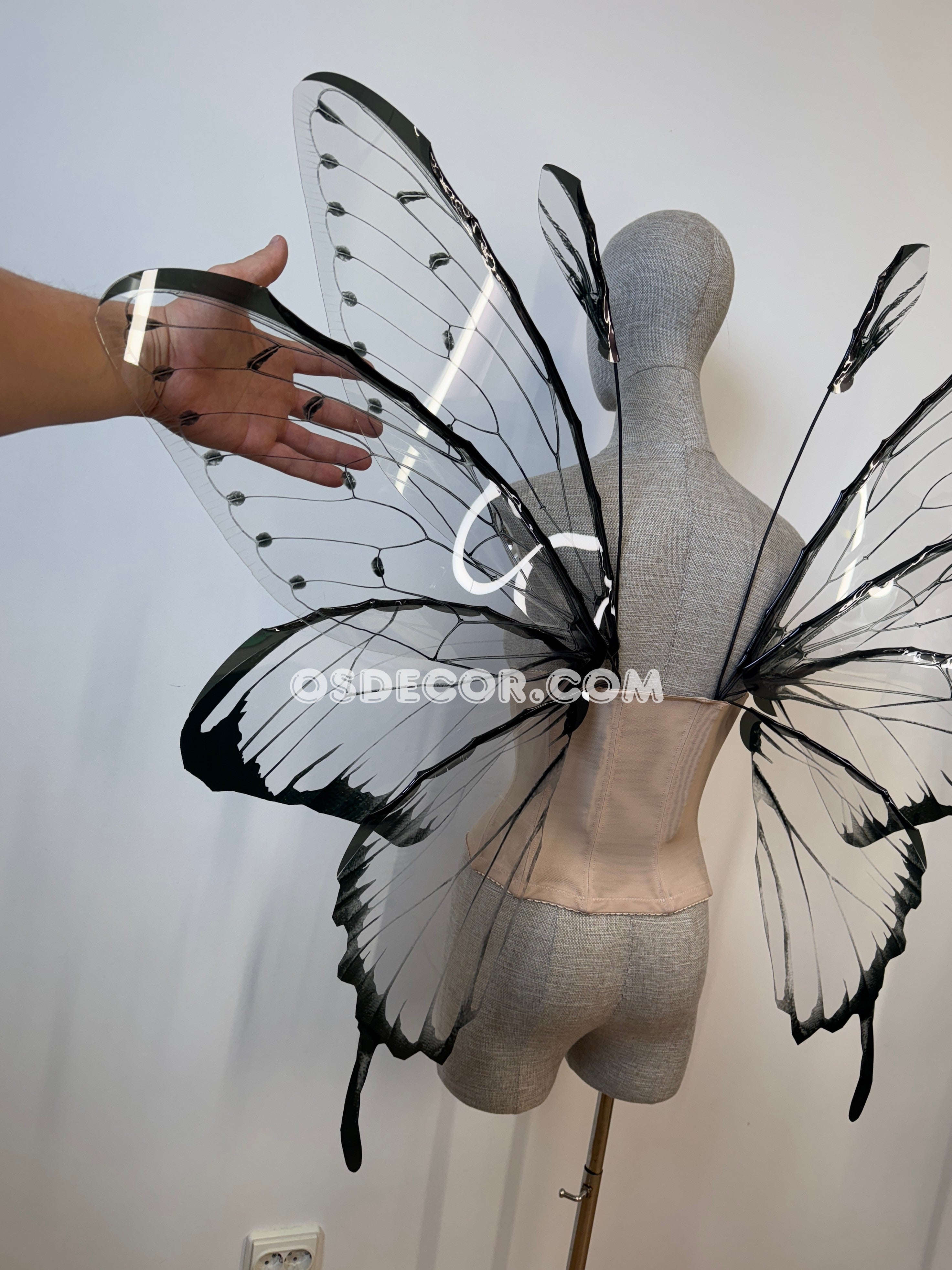 Transparent Black Fairy Wings