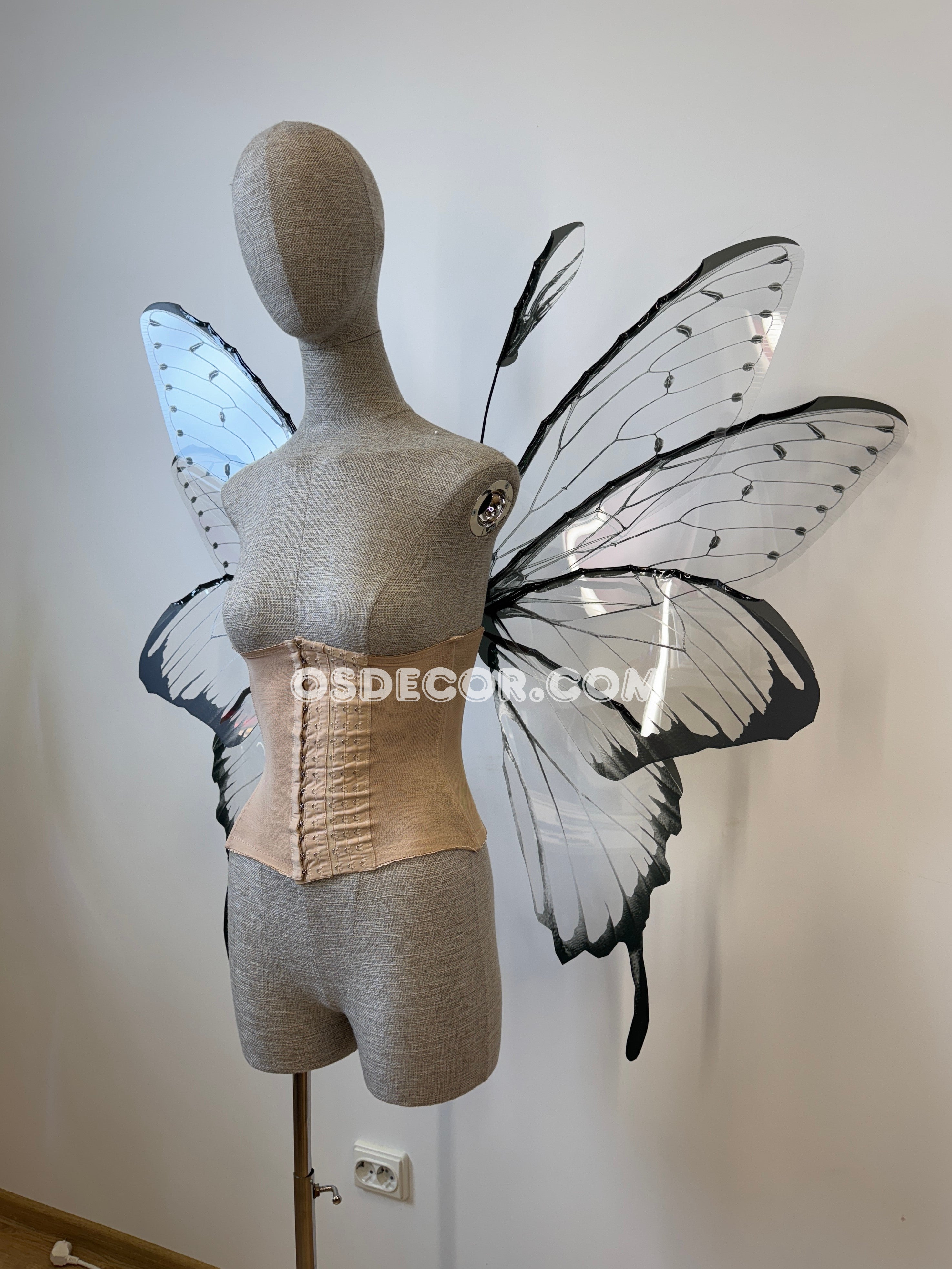 Transparent Black Fairy Wings