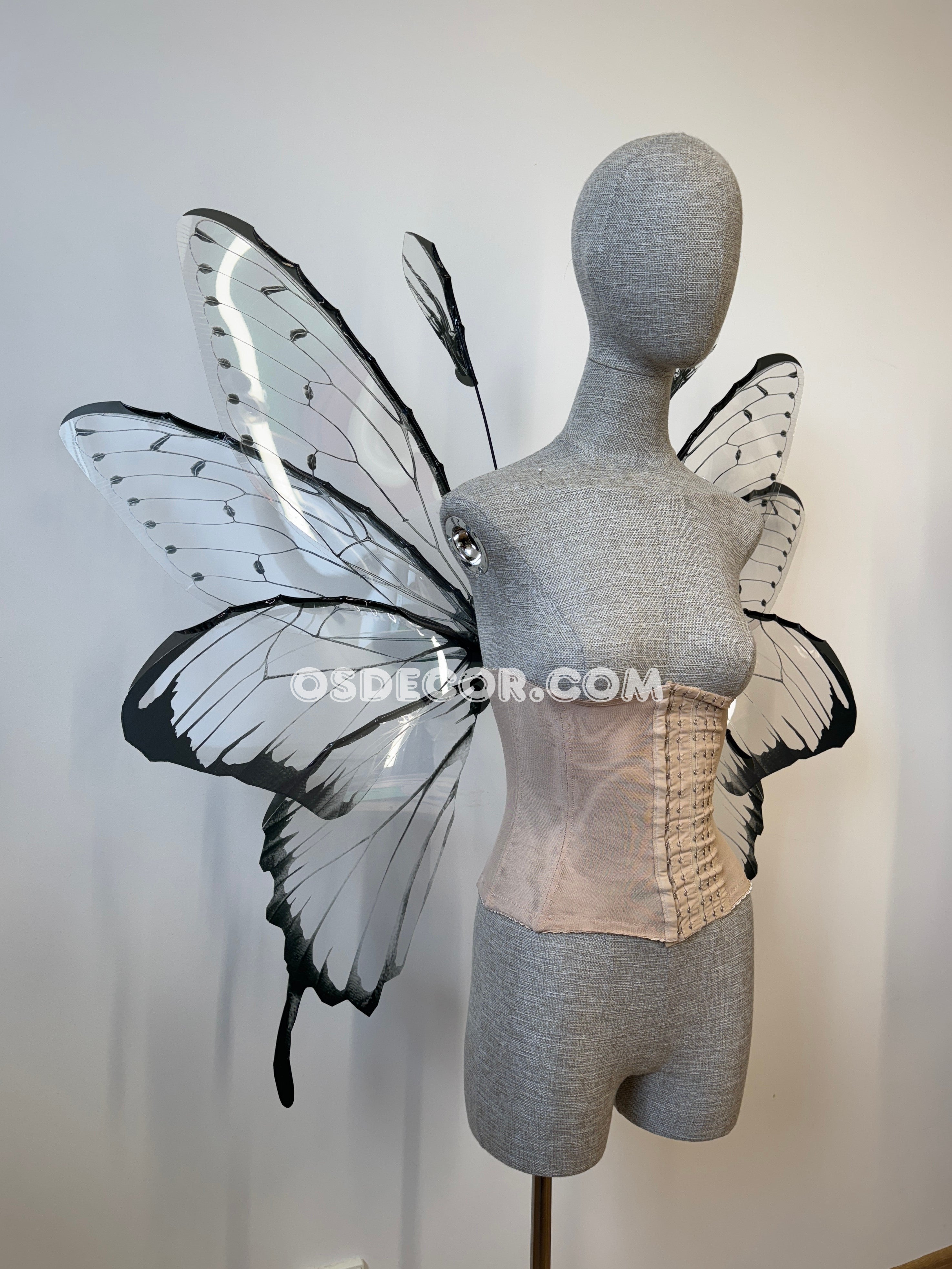 Transparent Black Fairy Wings