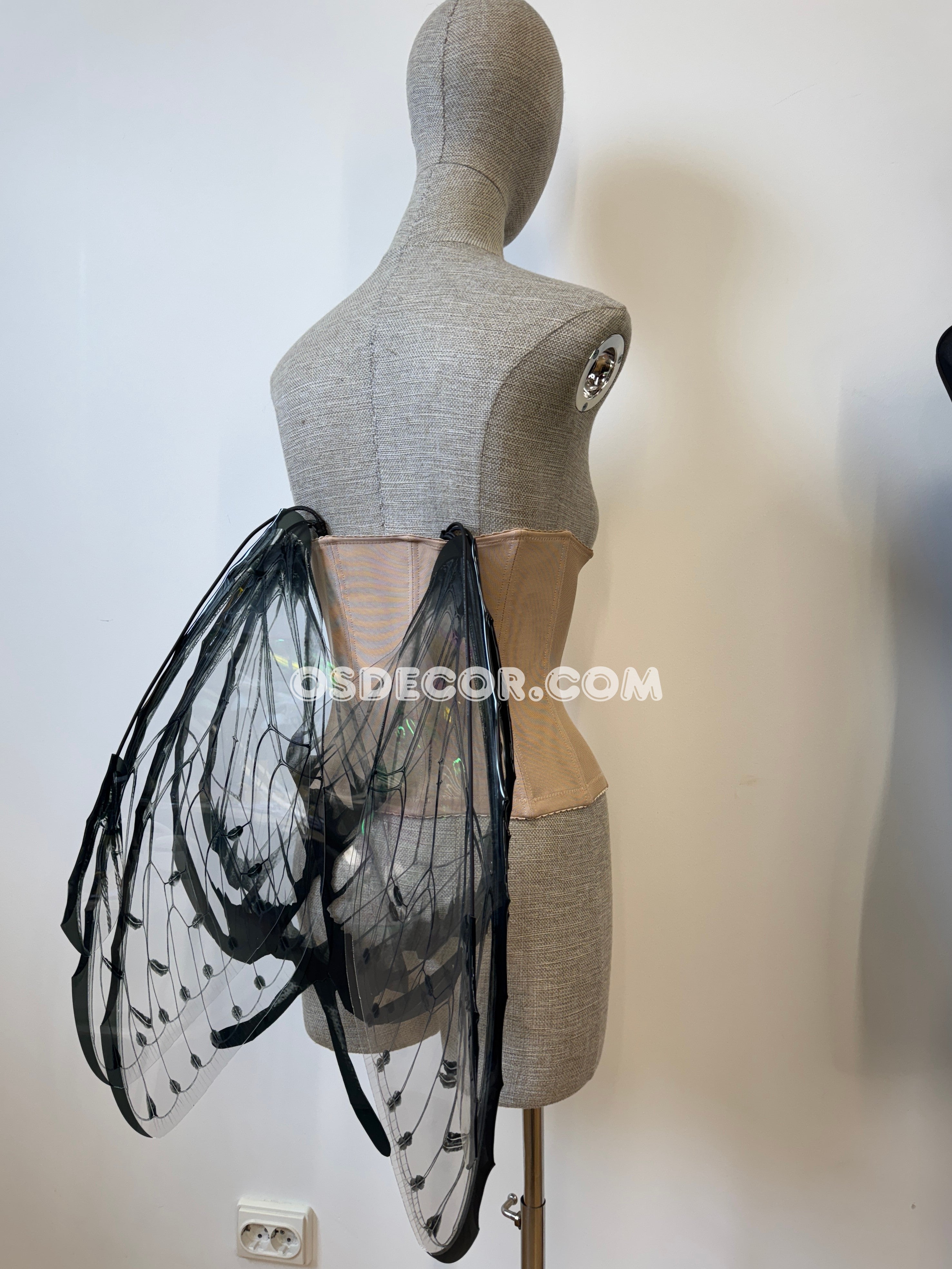 Transparent Black Fairy Wings