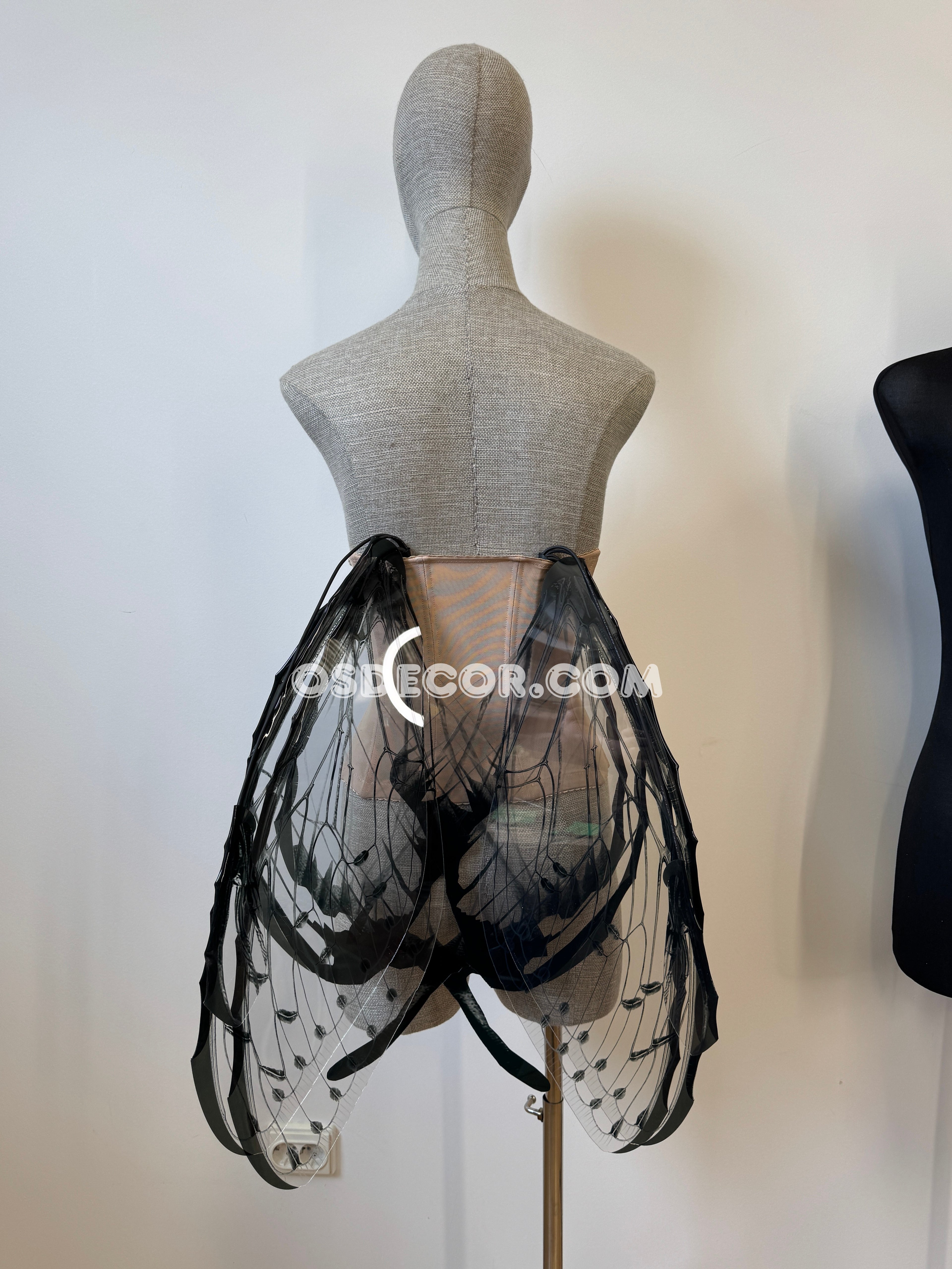 Transparent Black Fairy Wings