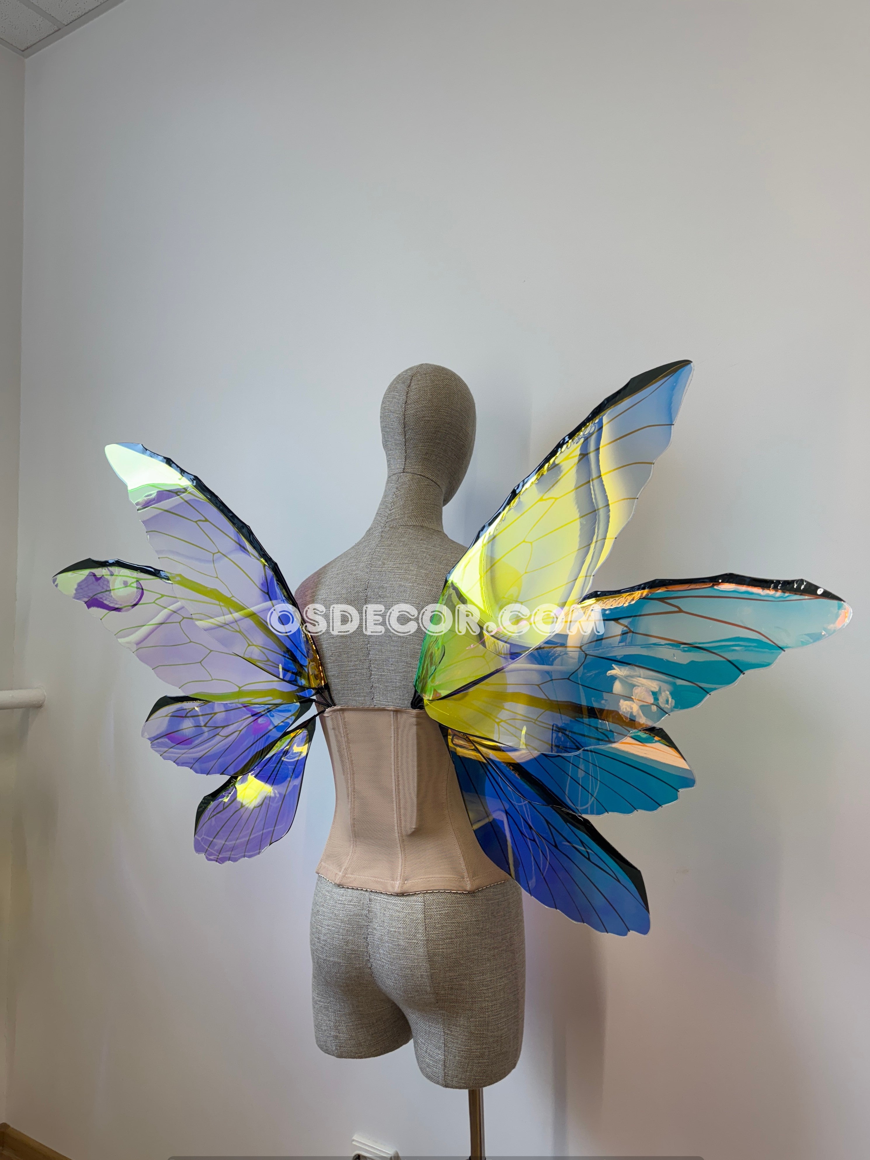 Blue Purple Dragonfly Fairy Wings