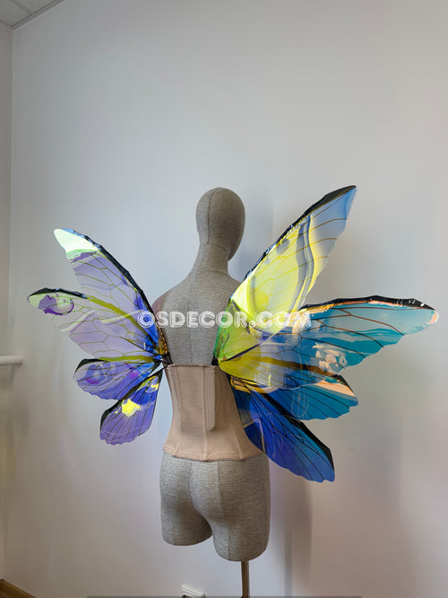 Blue Purple Dragonfly Fairy Wings