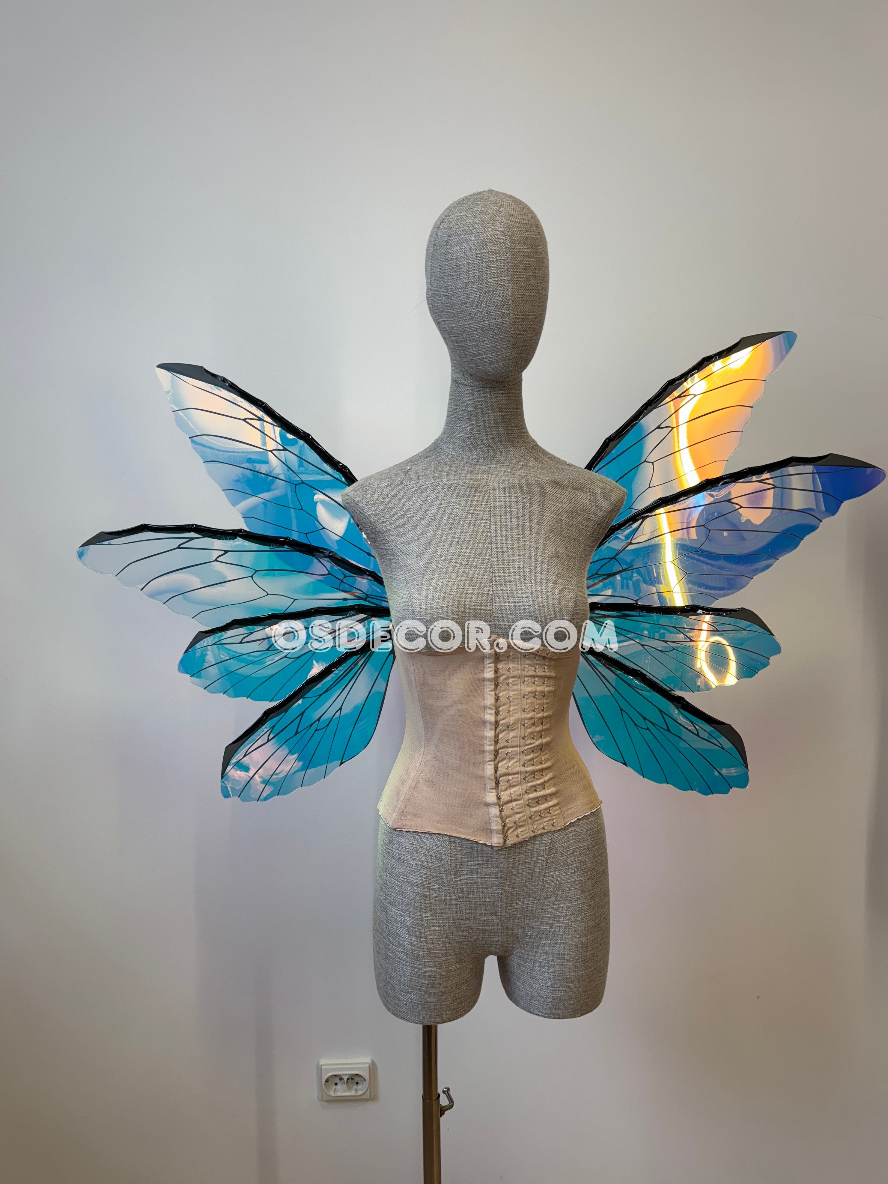 Blue Purple Dragonfly Fairy Wings