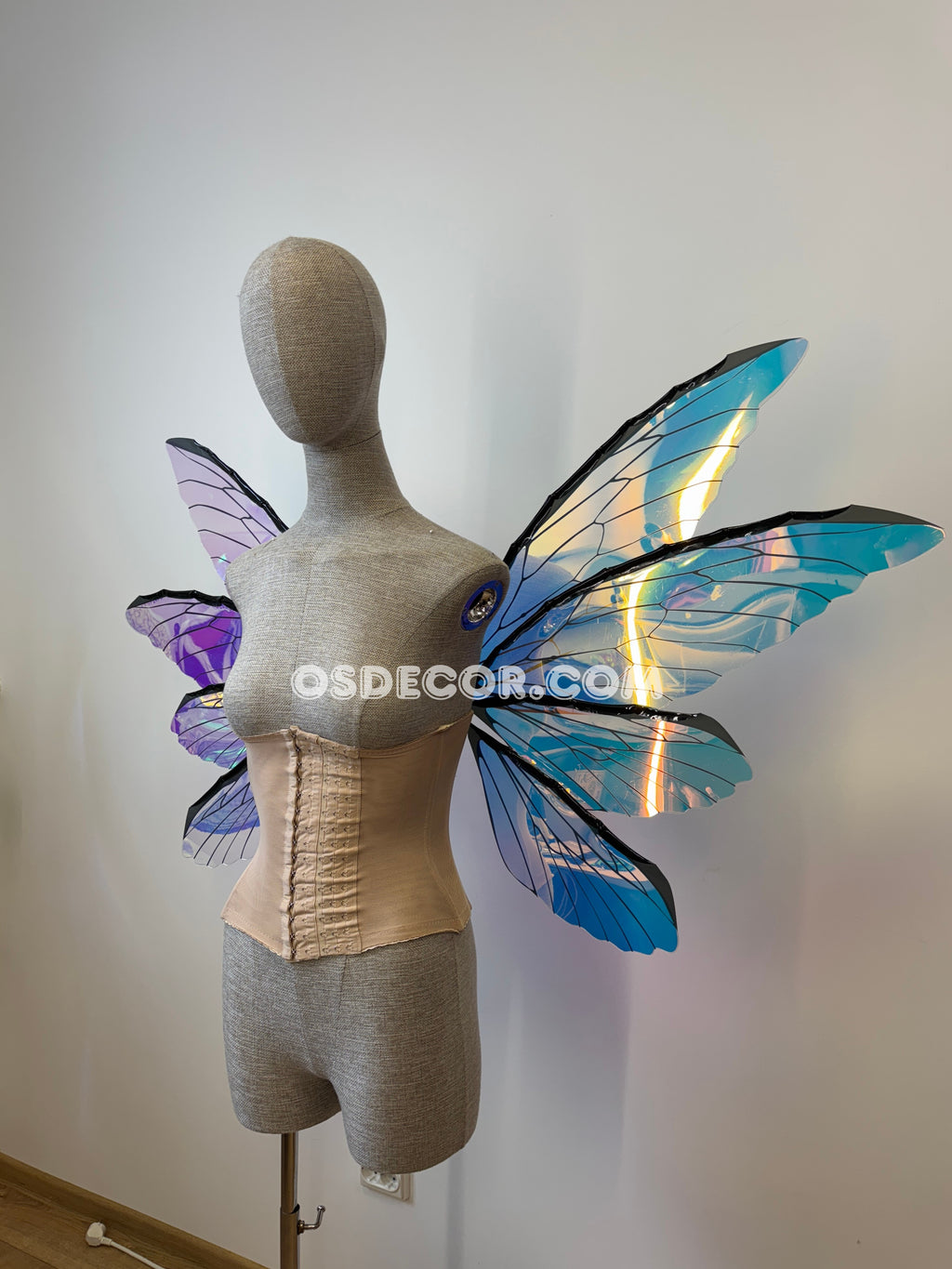 Blue Purple Dragonfly Fairy Wings