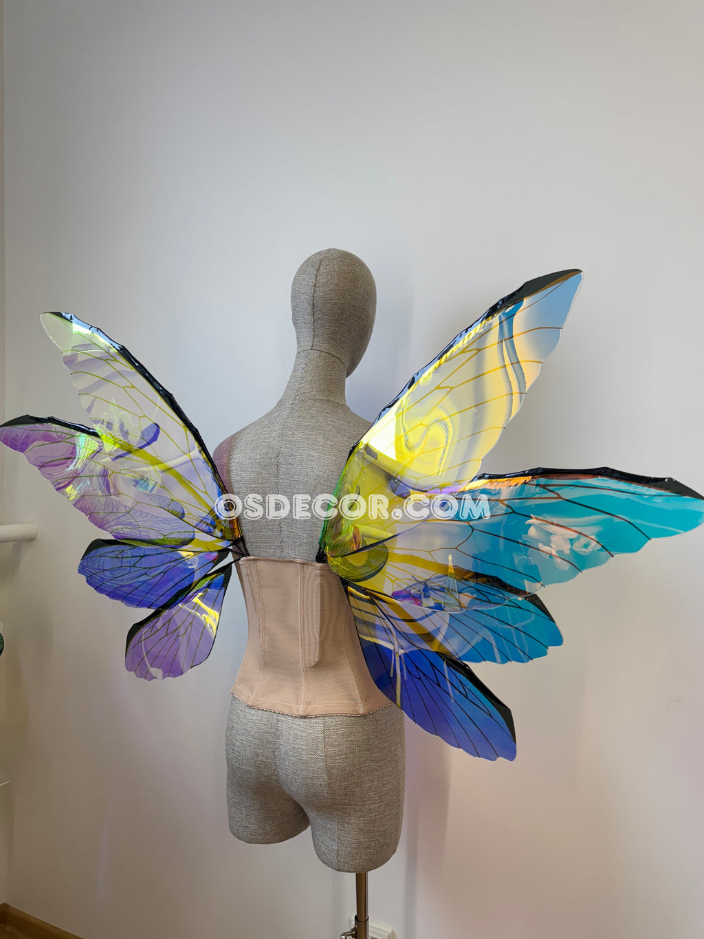 Blue Purple Dragonfly Fairy Wings