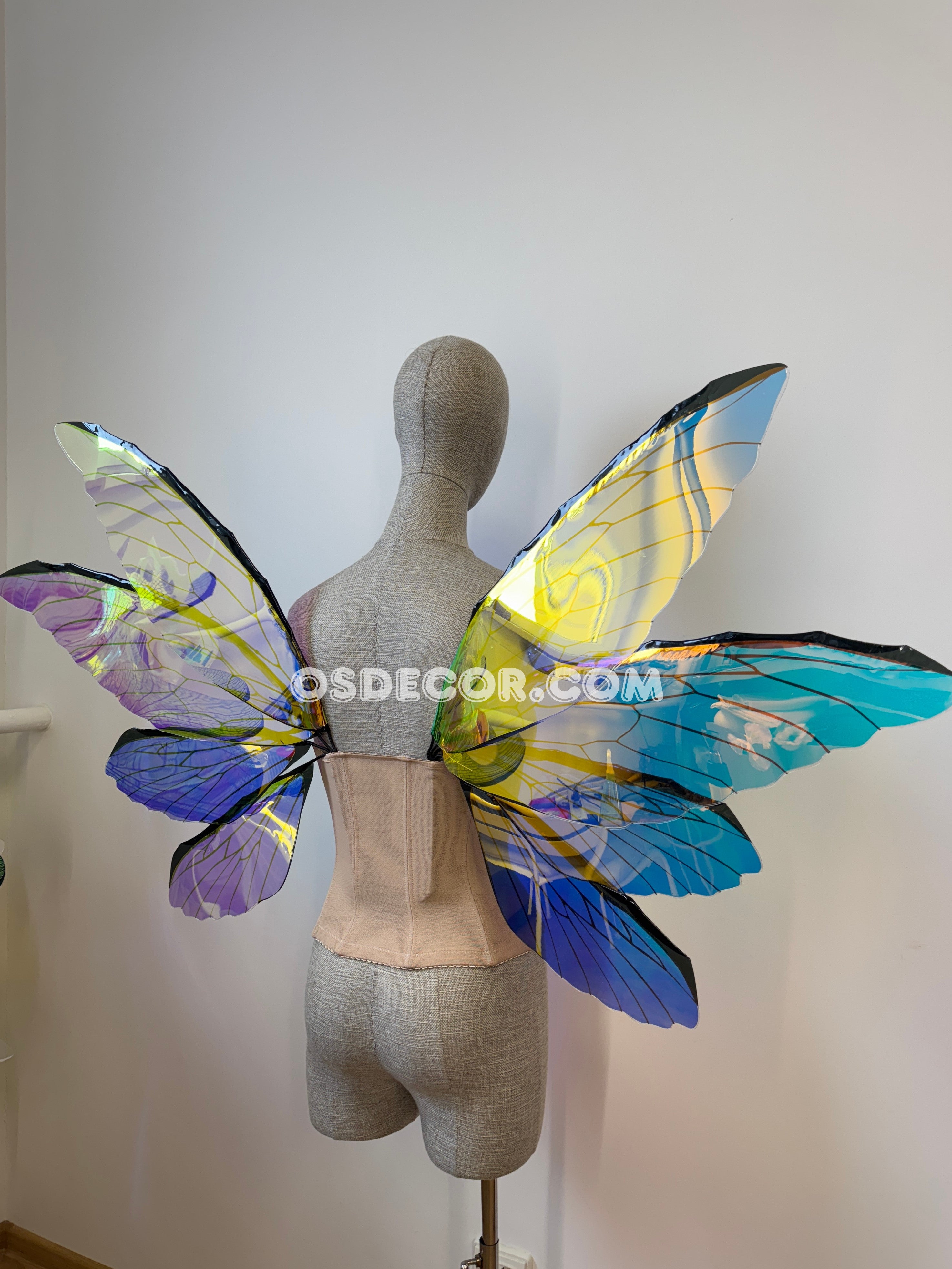 Blue Purple Dragonfly Fairy Wings