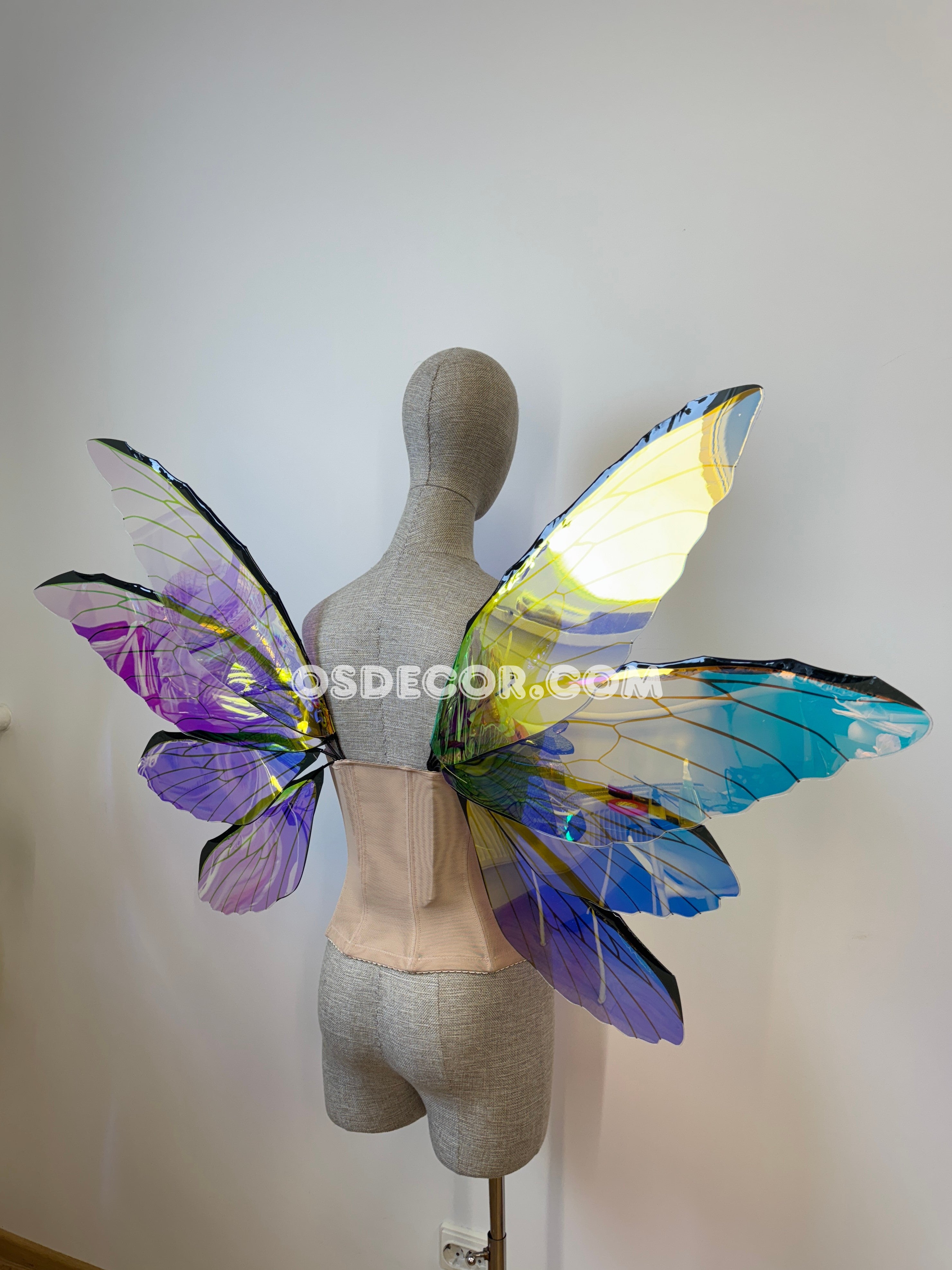 Blue Purple Dragonfly Fairy Wings