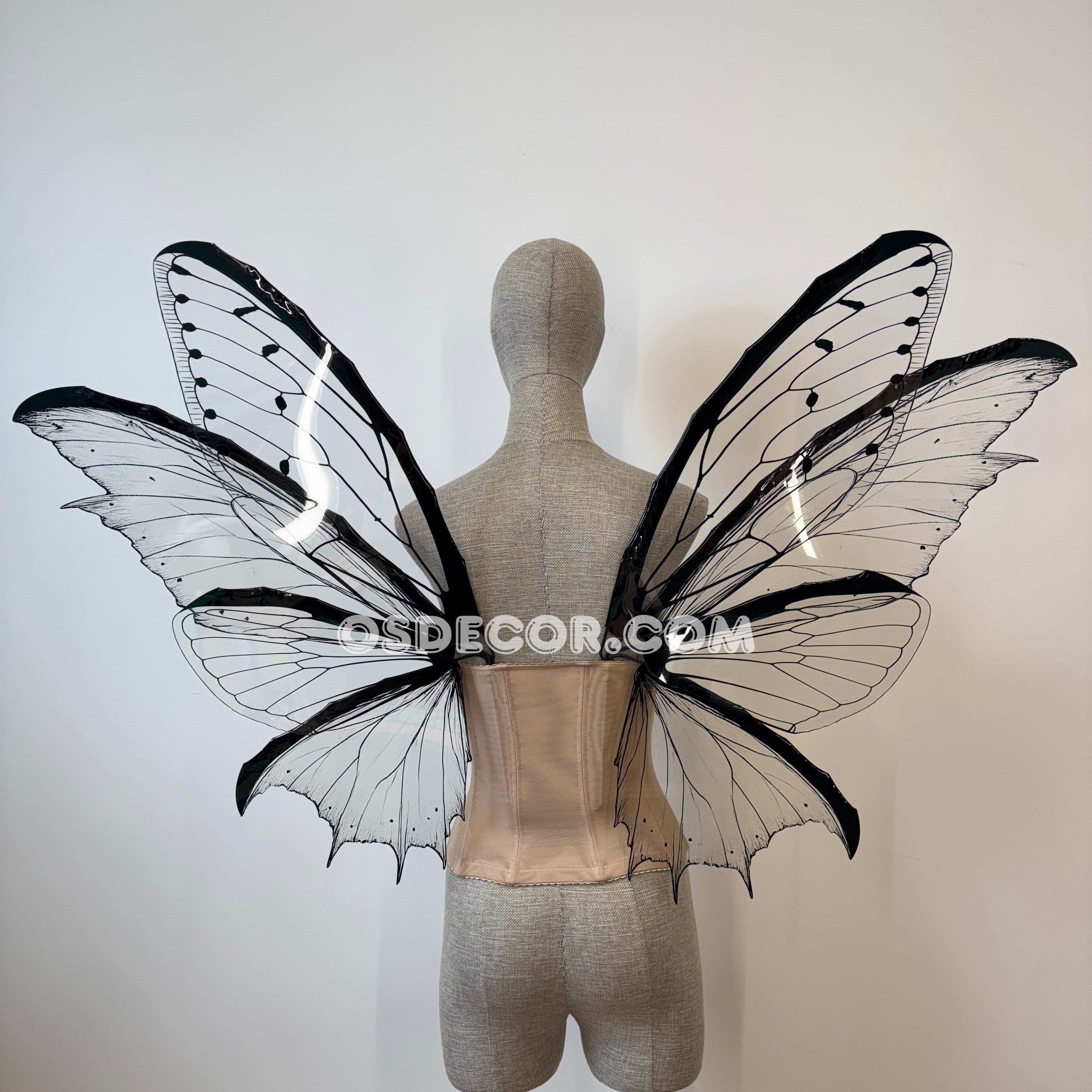 Transparent Black Fairy Wings