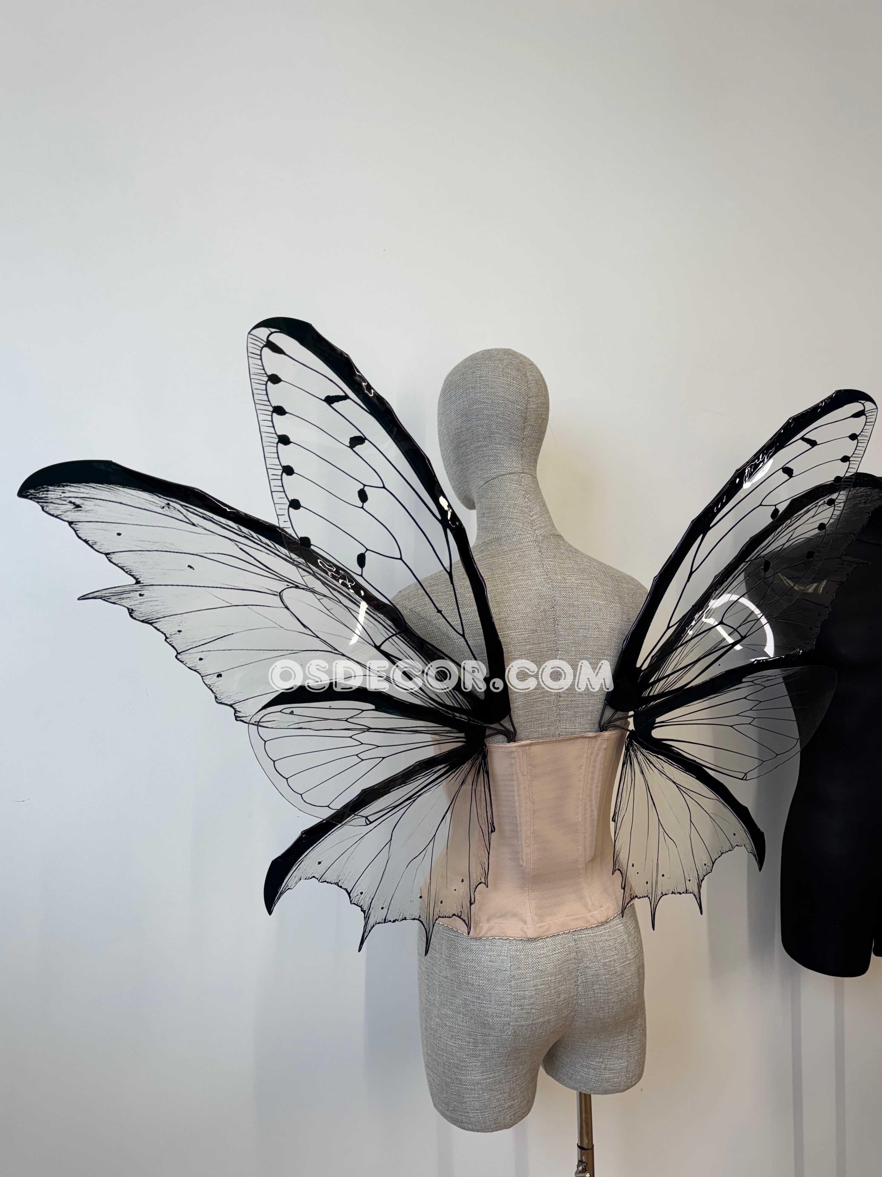 Transparent Black Fairy Wings